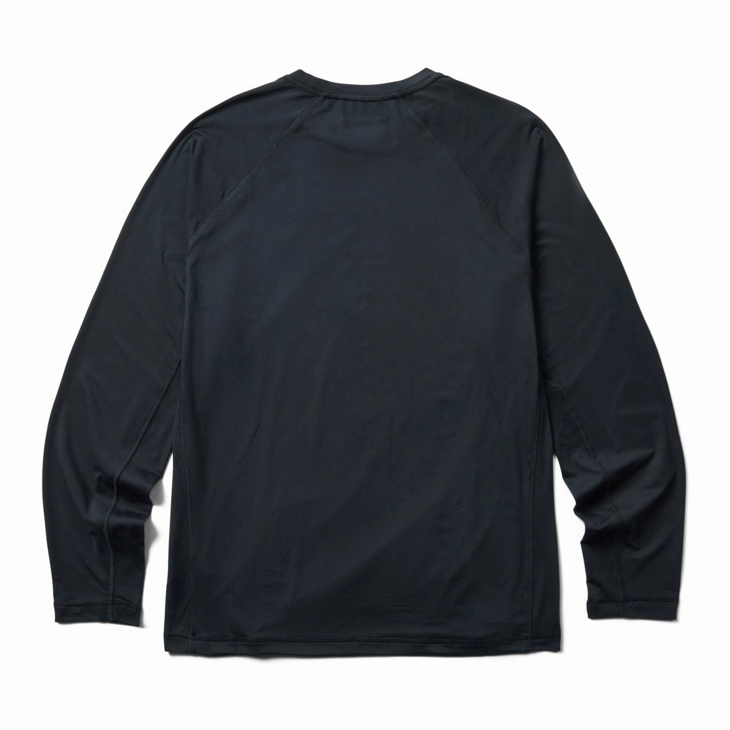 Long Sleeve Wolverine Mens Black Polyester L/S Tactical Sun-Stop Eco Crew