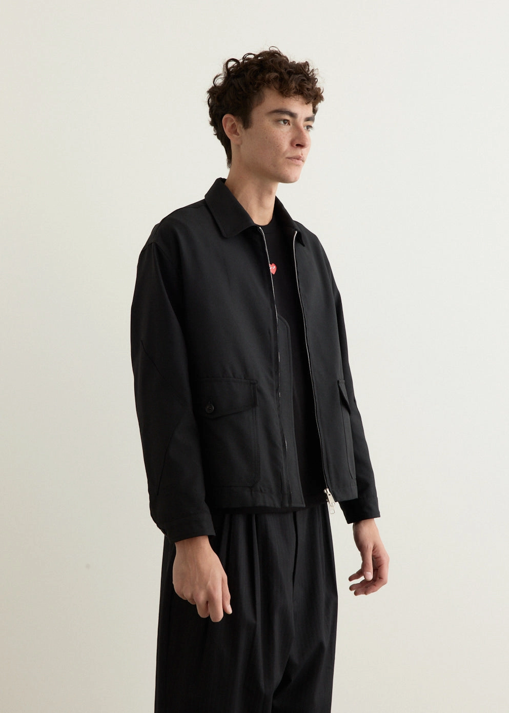 Polyester Serge Zip Jacket snag resistant