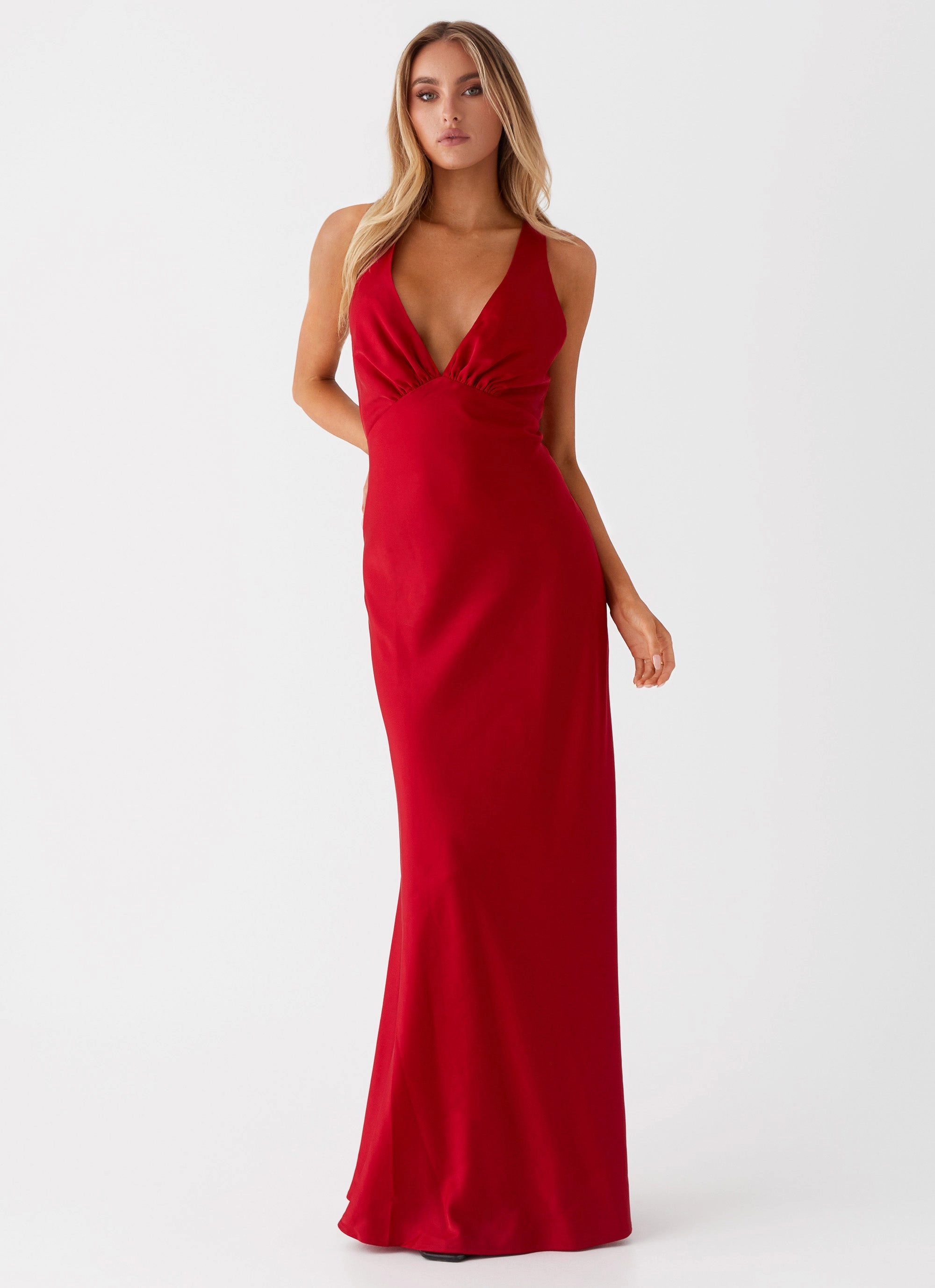 Natural Light Slyvia Maxi Dress - Red