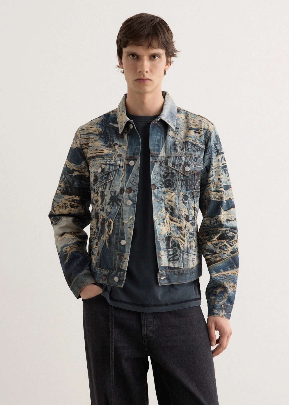 Rye TLO Torn Scribble Jacket Versatile Fit Layer