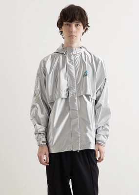 Equipment Metallic Windbreaker Seamless construction Asymmetric Hemline