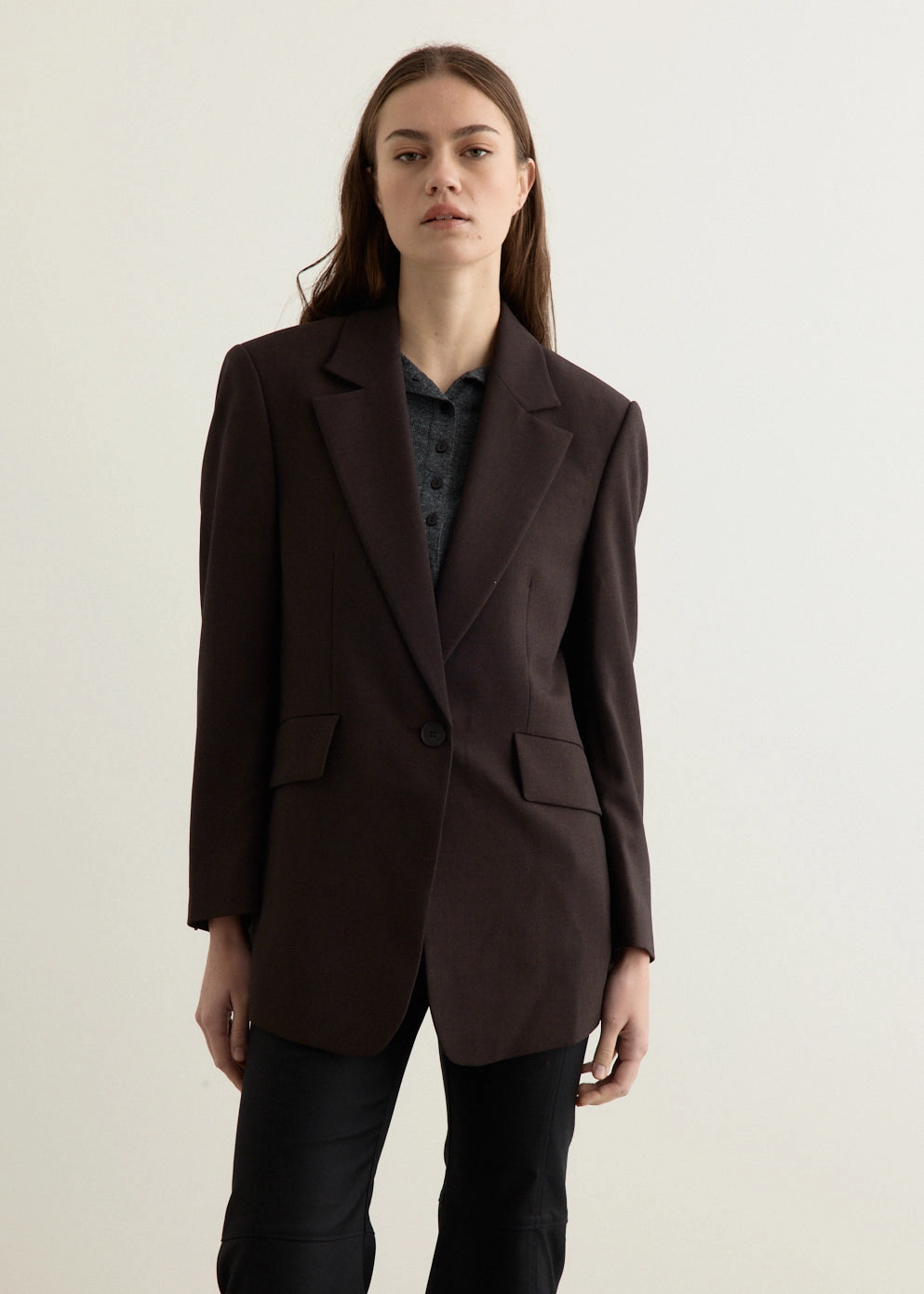 Oversized Classic Blazer NonRestrictive Movement Design AbrasionResistantSurface
