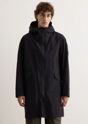DoubleLayered Collar Monitor Coat