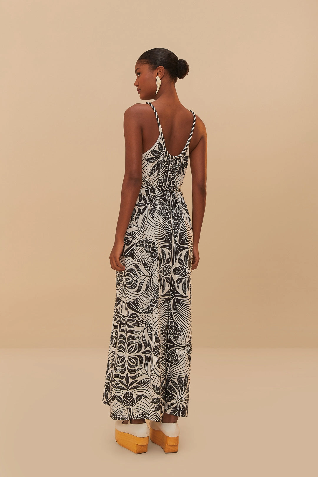 Monochrome Elegance Scarf Jumpsuit in Off White All Fit Sleek Feel