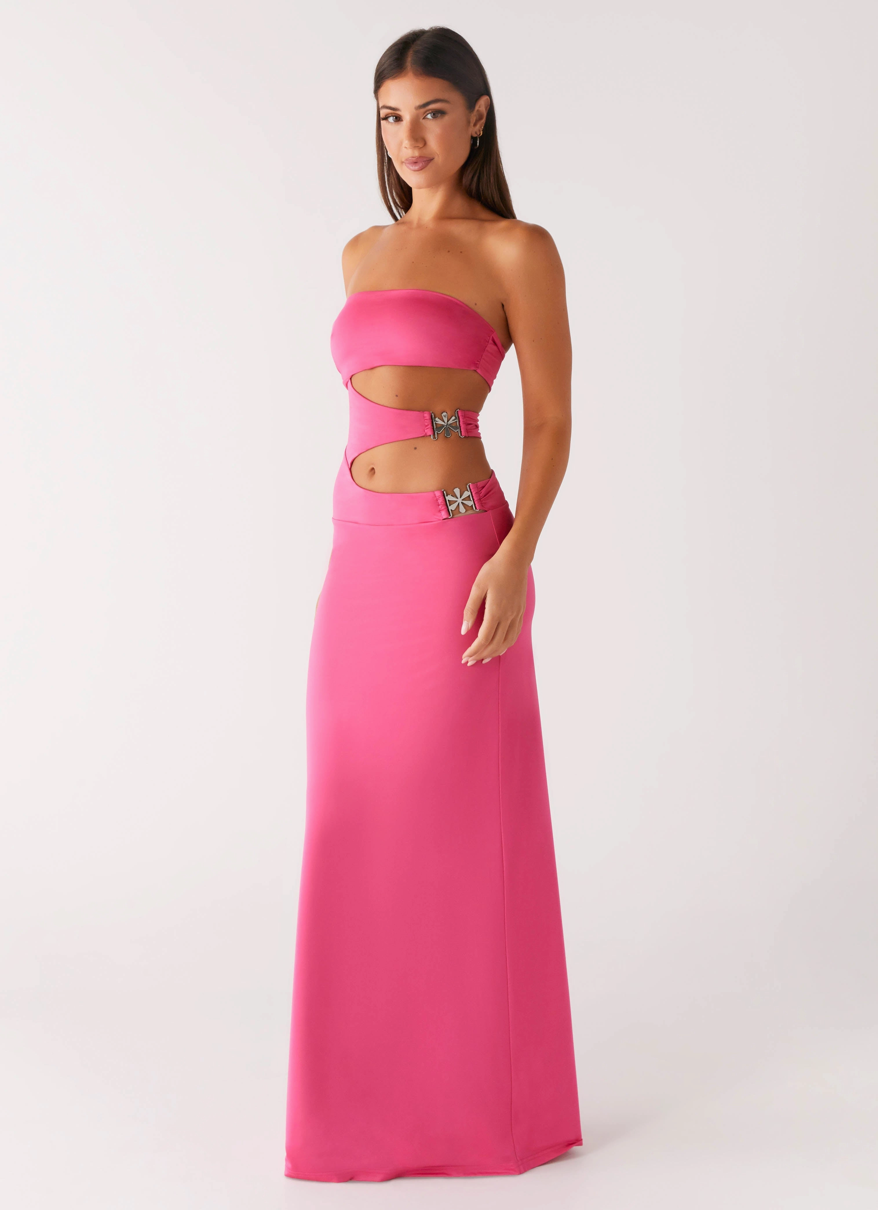 Elegant Cut Simple formal dress Montego Maxi Dress - Pink