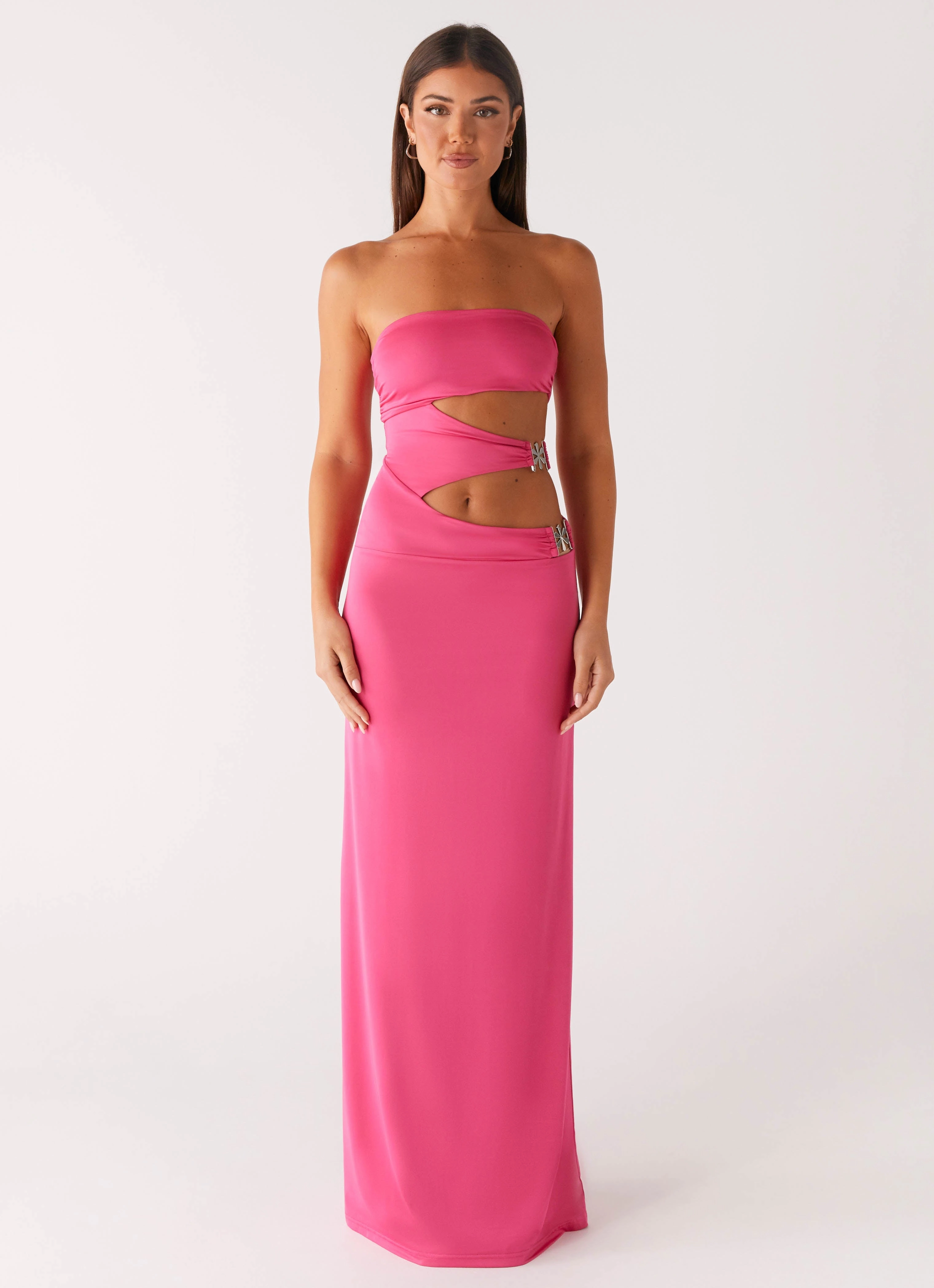 Elegant formal piece Grace Walk Montego Maxi Dress - Pink