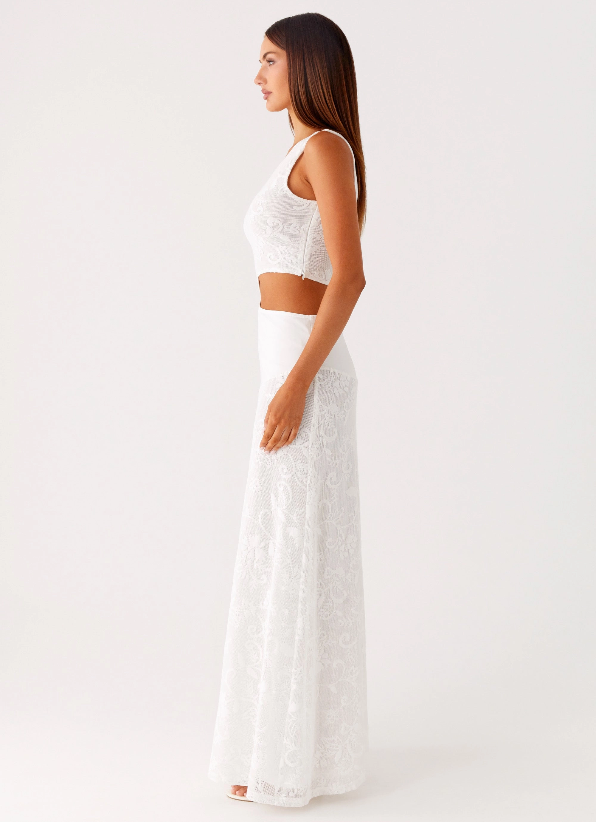 Wrap-Style More Than Maybe Maxi Dress - White
