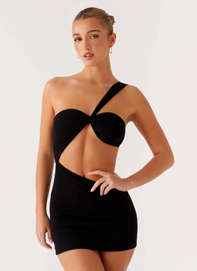 Sophisticated Layers Morocco Mini Dress - Black