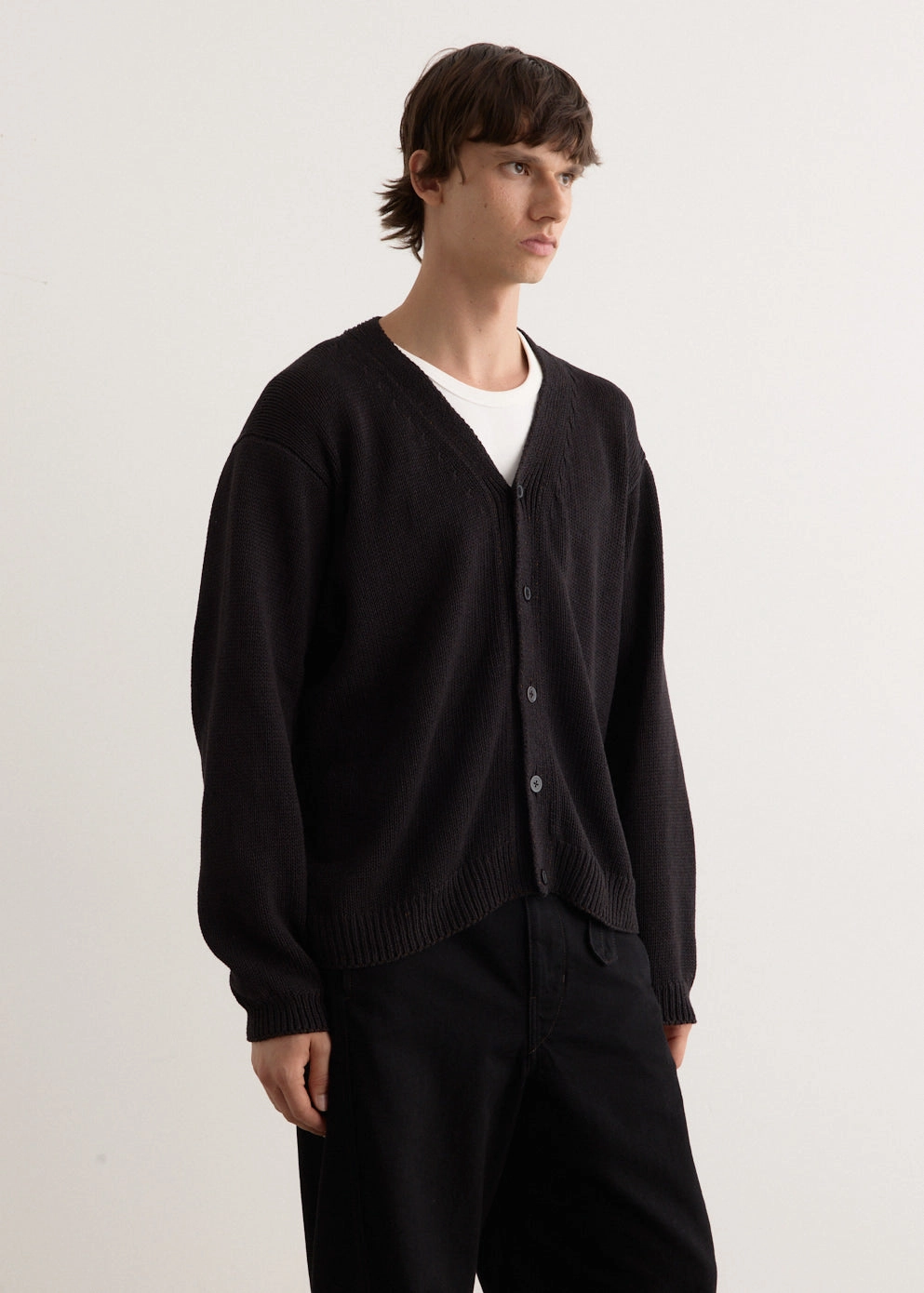 Cotton Washi Hand Frame Cardigan City Walking Style