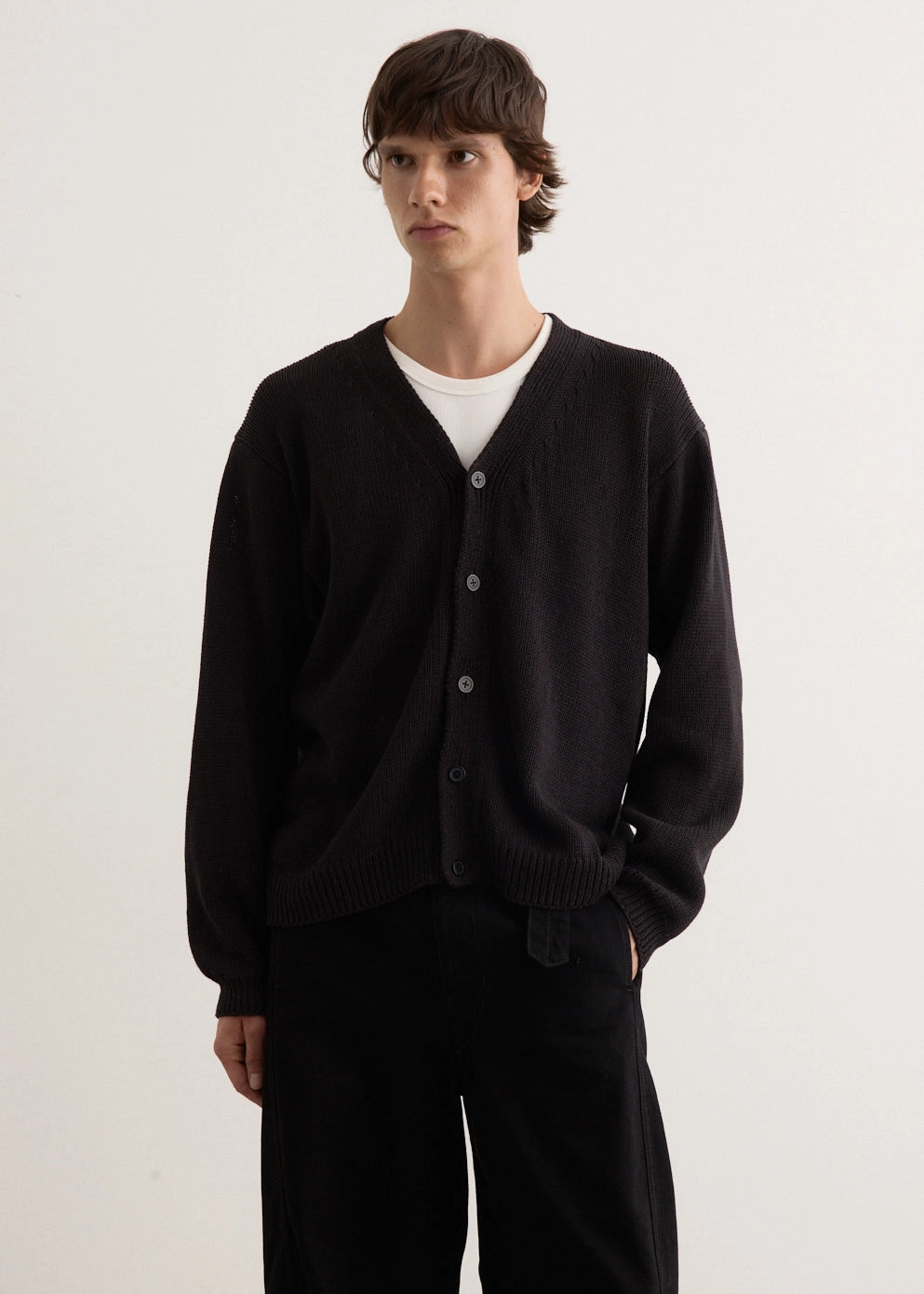 Multi Layer Weaving Cotton Washi Hand Frame Cardigan