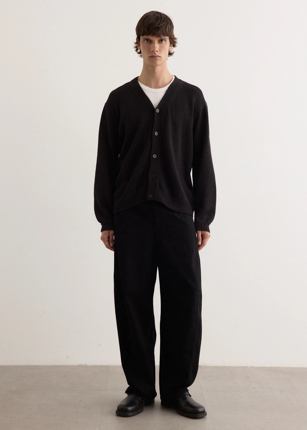 Cotton Washi Hand Frame Cardigan Autumn Wear Zippered Pockets