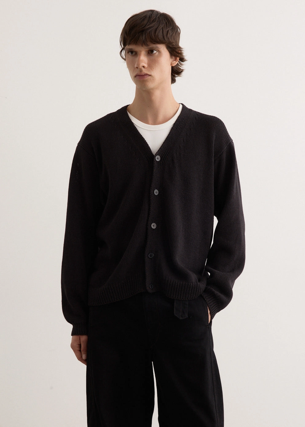 Cotton Washi Hand Frame Cardigan Hooded styles