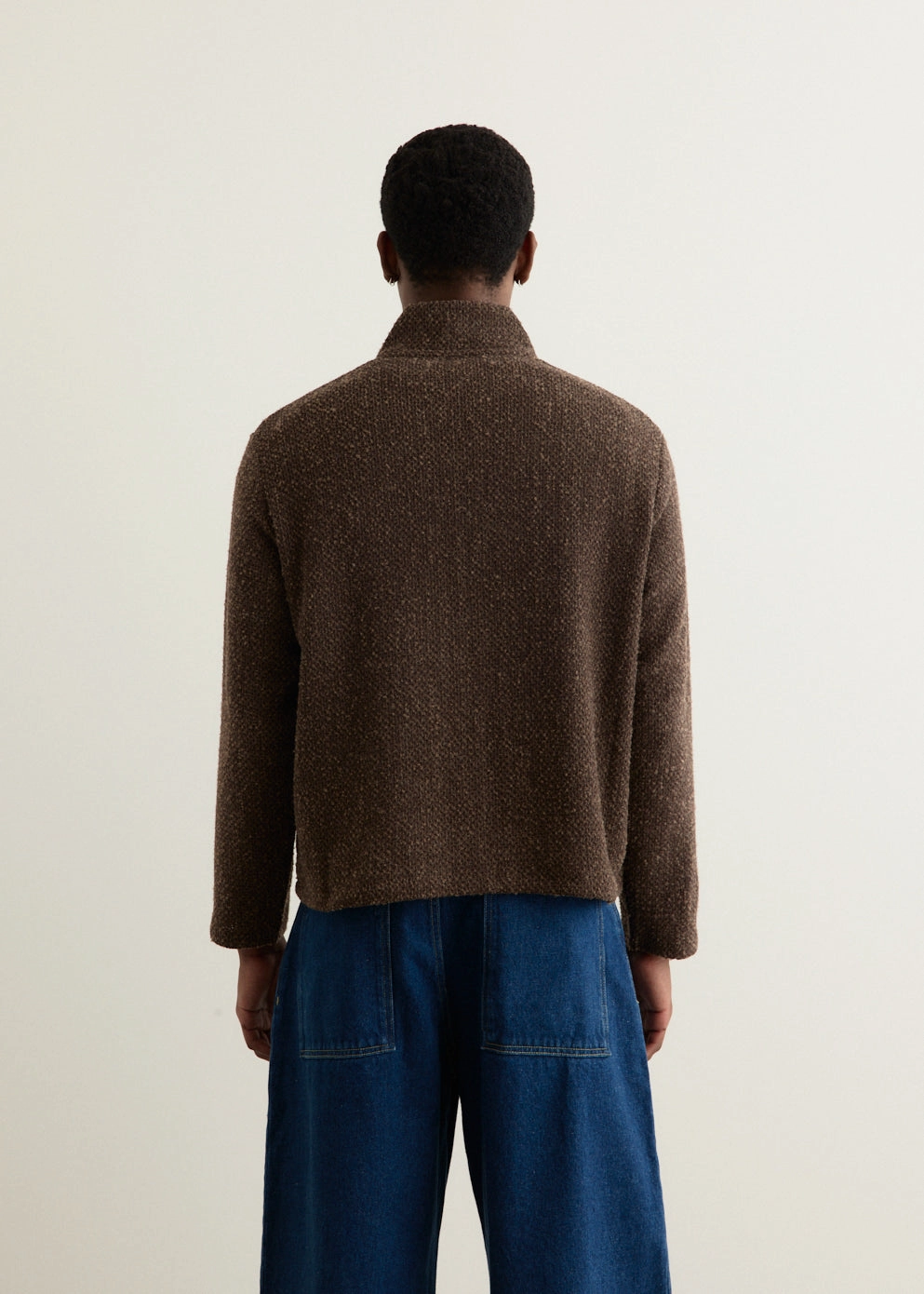 Shrunken Full Zip Polo Stretchable Cuffs UV protection layer