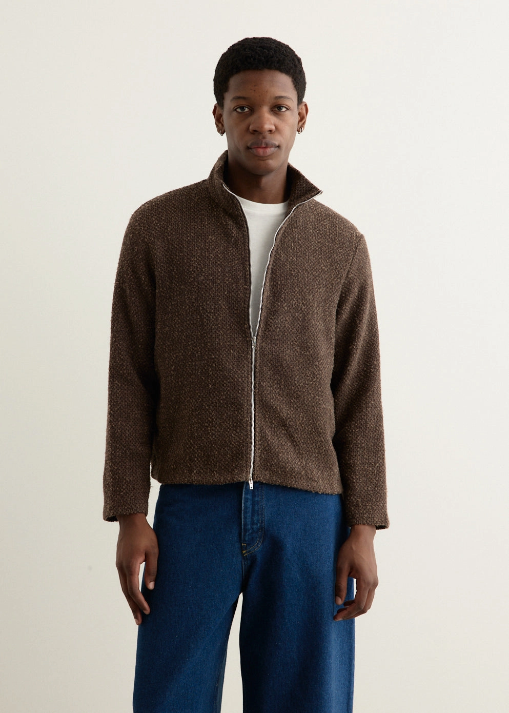 Odor Control Fibers Breathable Mesh Panels Shrunken Full Zip Polo