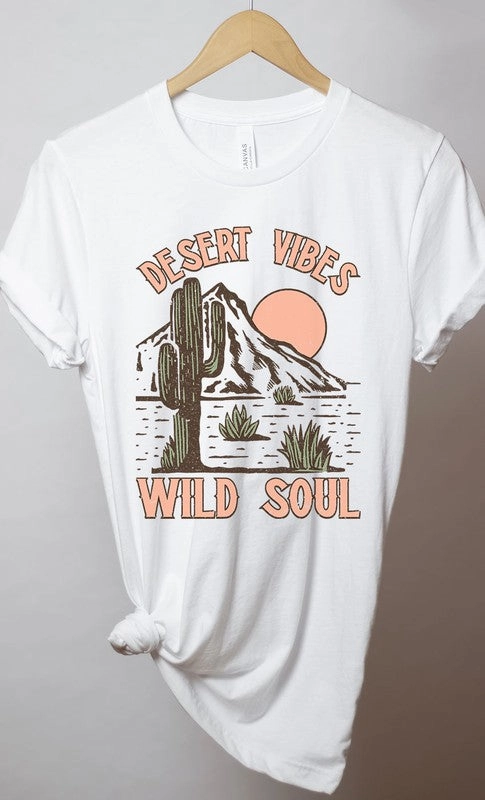 Desert Vibes Wild Soul Graphic Tee S-XL Work efficiency Easy Comfort