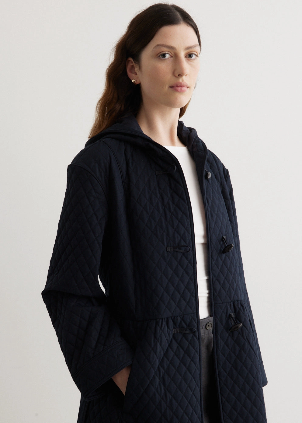 Rubberized Edging Ella Coat