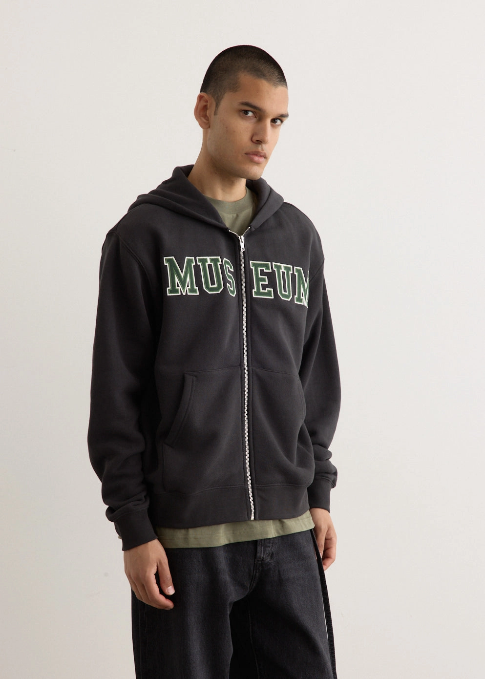Museum Zip-Up Hoodie Crisp Air Piece Reflective accents