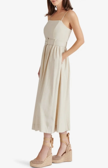 Napoli Dress in Natural Trendy Wear Soft Silhouette