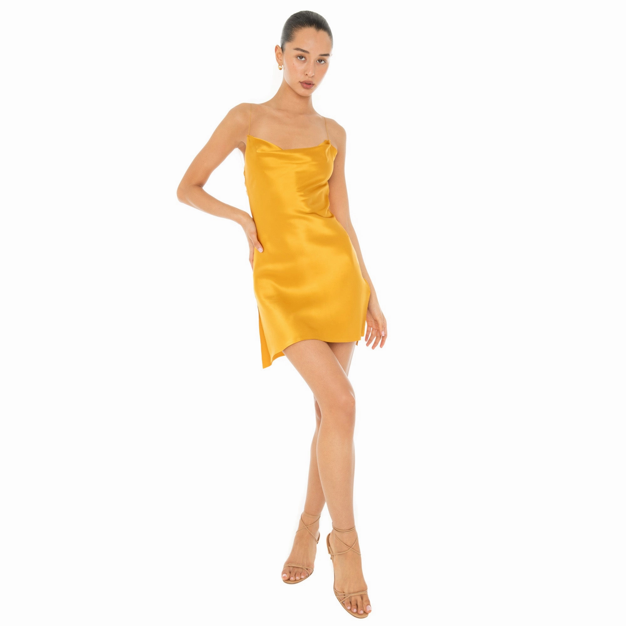 Zip Closure Nique Mini Dress Layered-Look