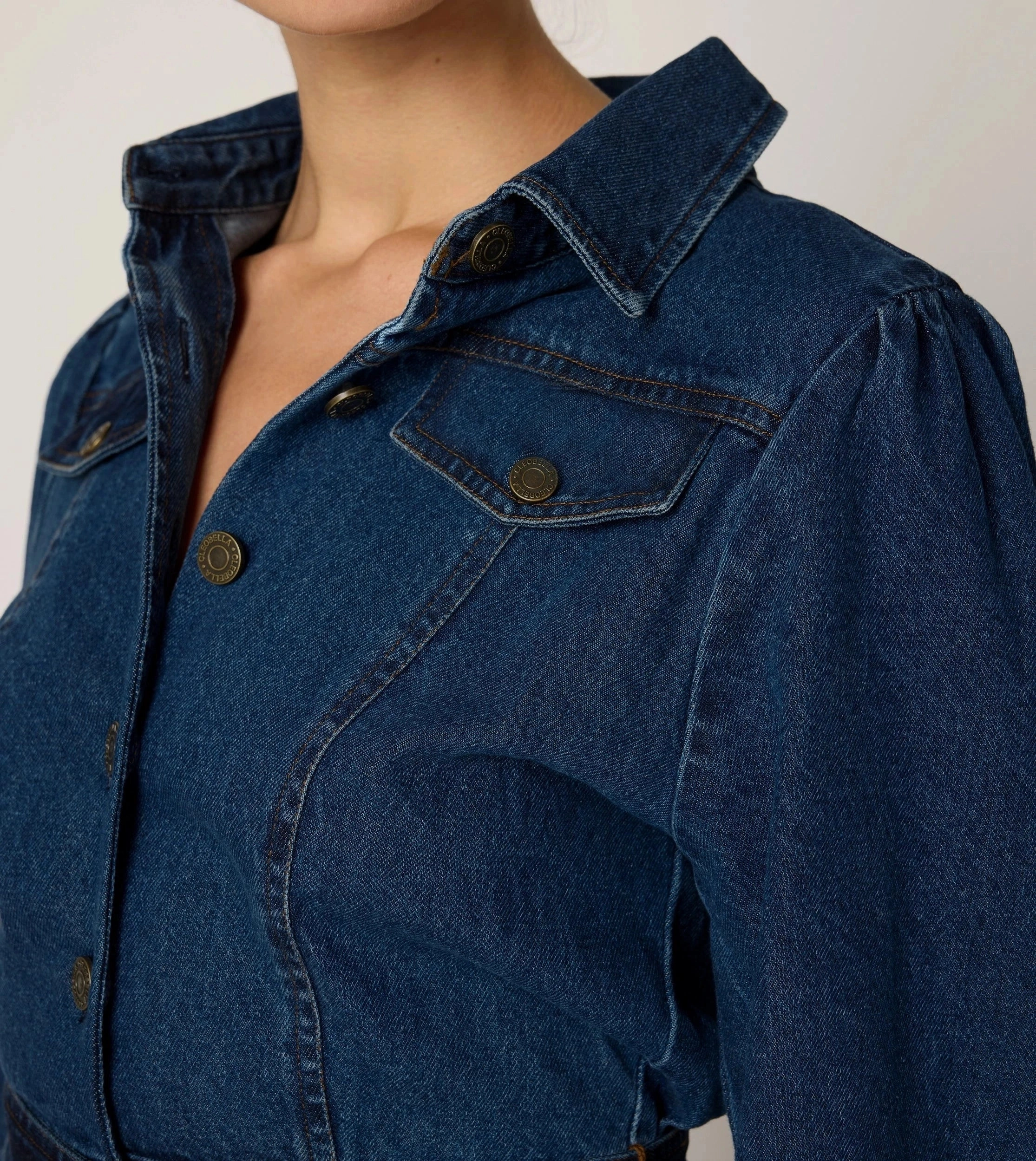 Pure Fit Light Attitude Naya Midi Dress | Denim