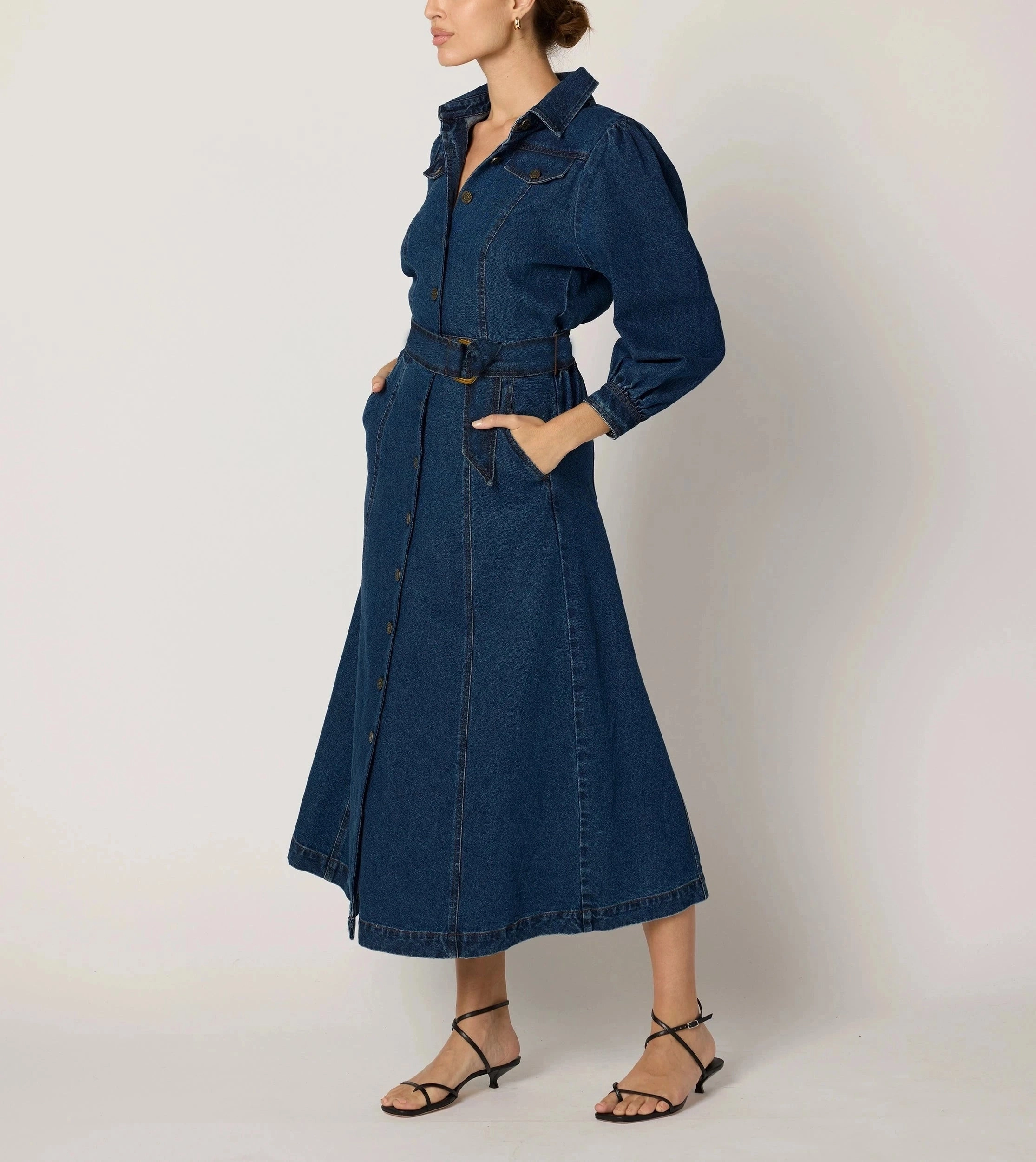 Naya Midi Dress | Denim Lazy Pick