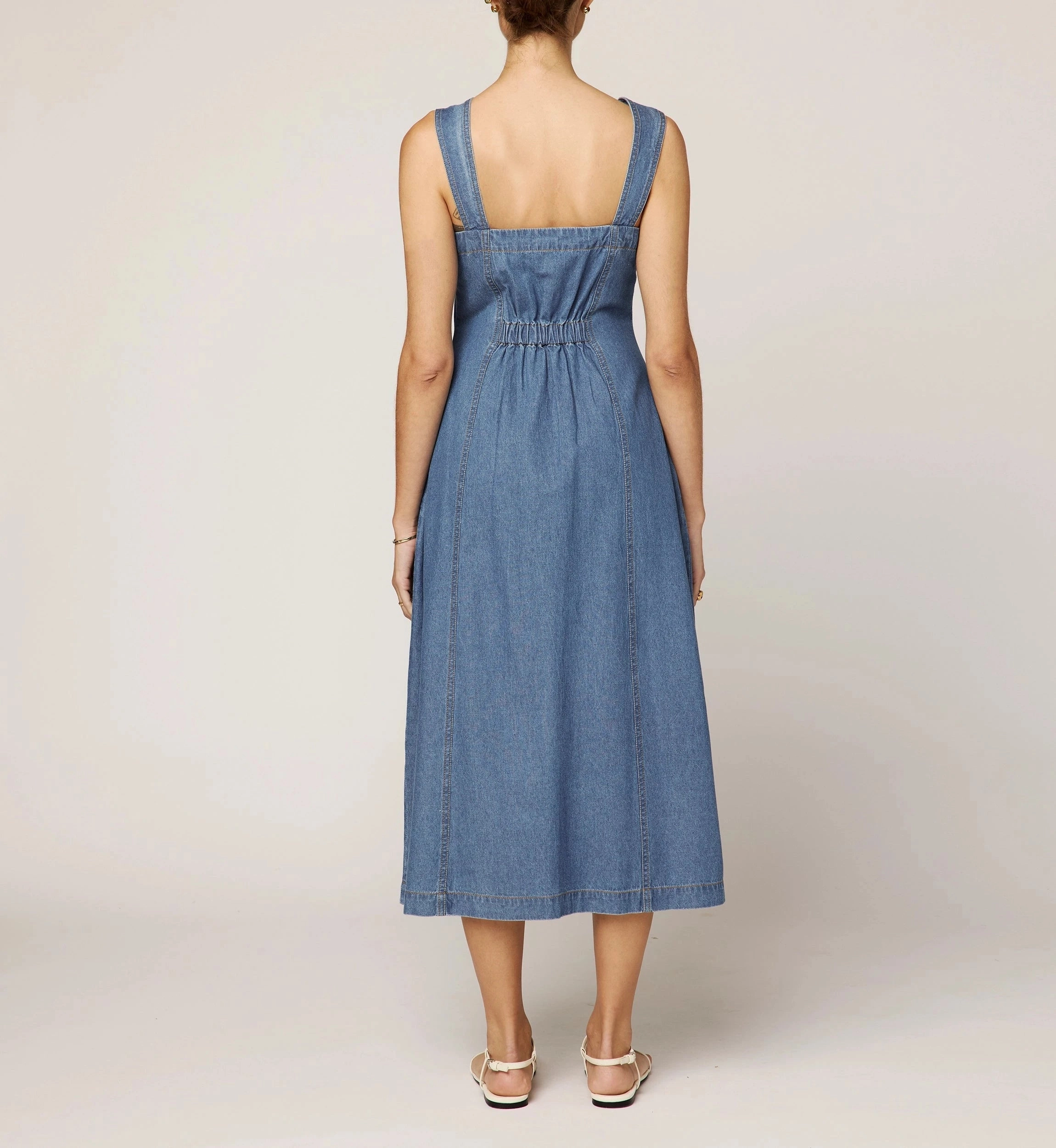 Soft and Smooth Liberty Midi Dress | Light Denim