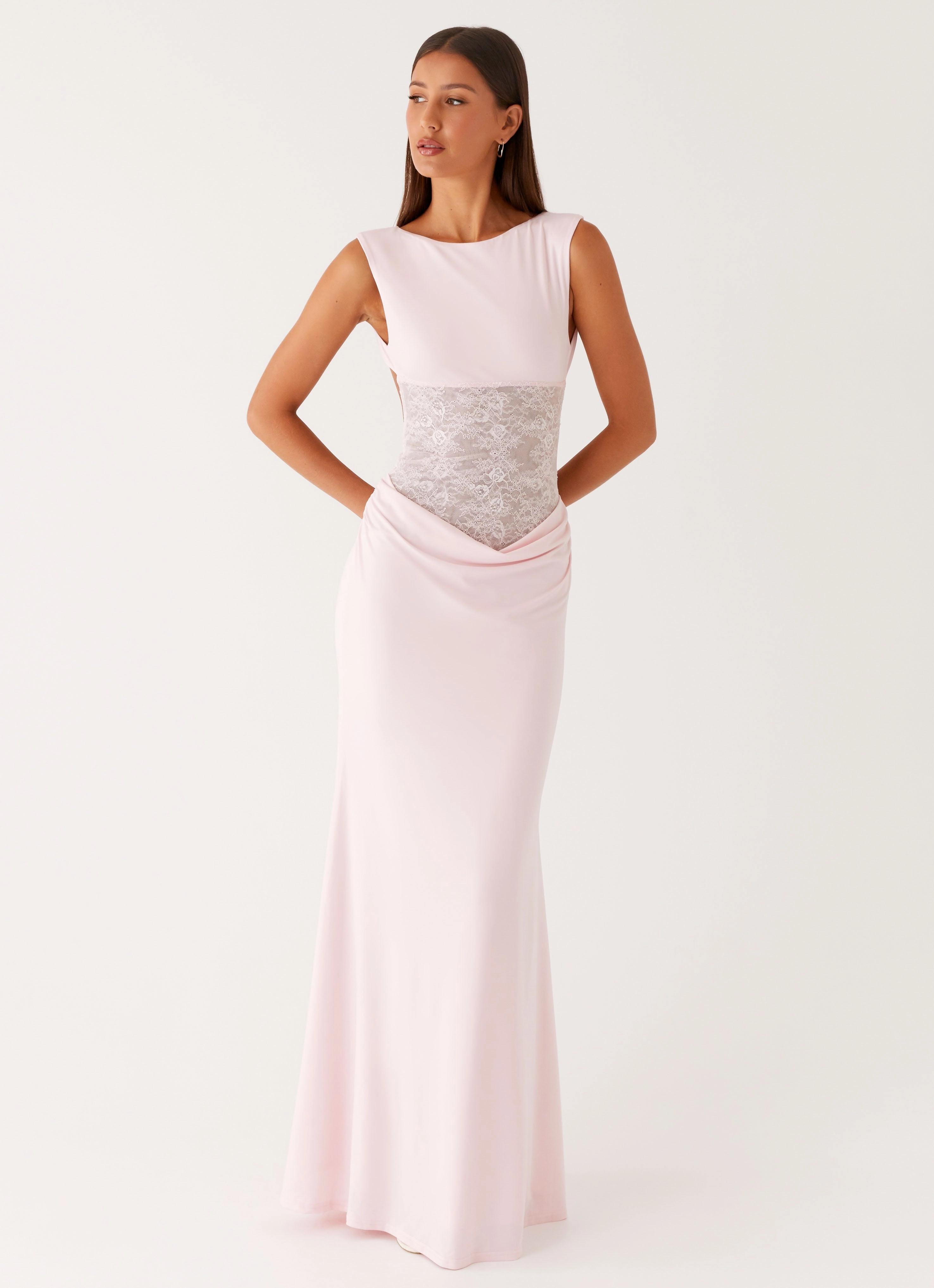 Love Tease Maxi Dress - Baby Pink Casual maxi dress Midi-Length
