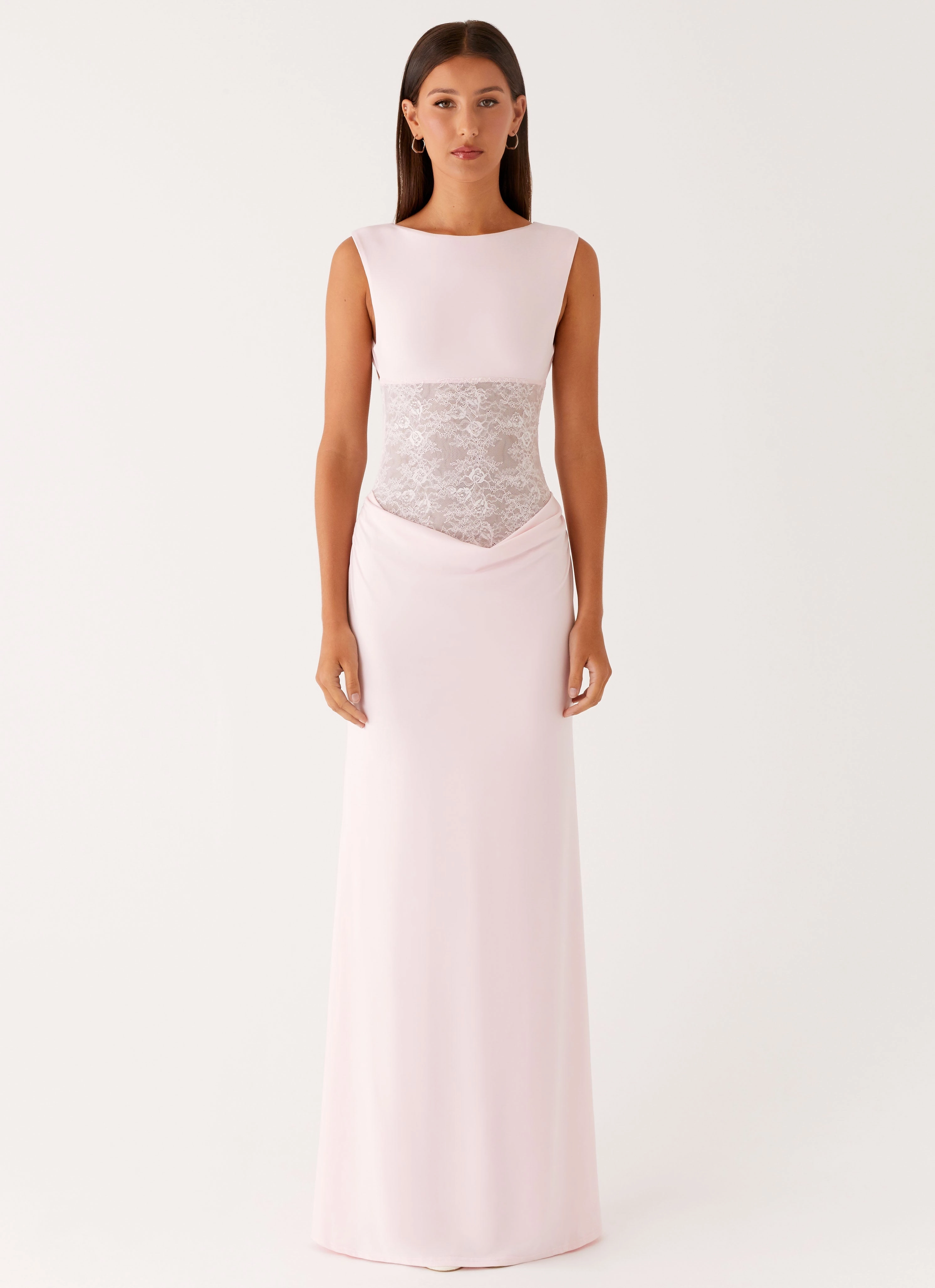 Love Tease Maxi Dress - Baby Pink Minimalist-Style Street Flex
