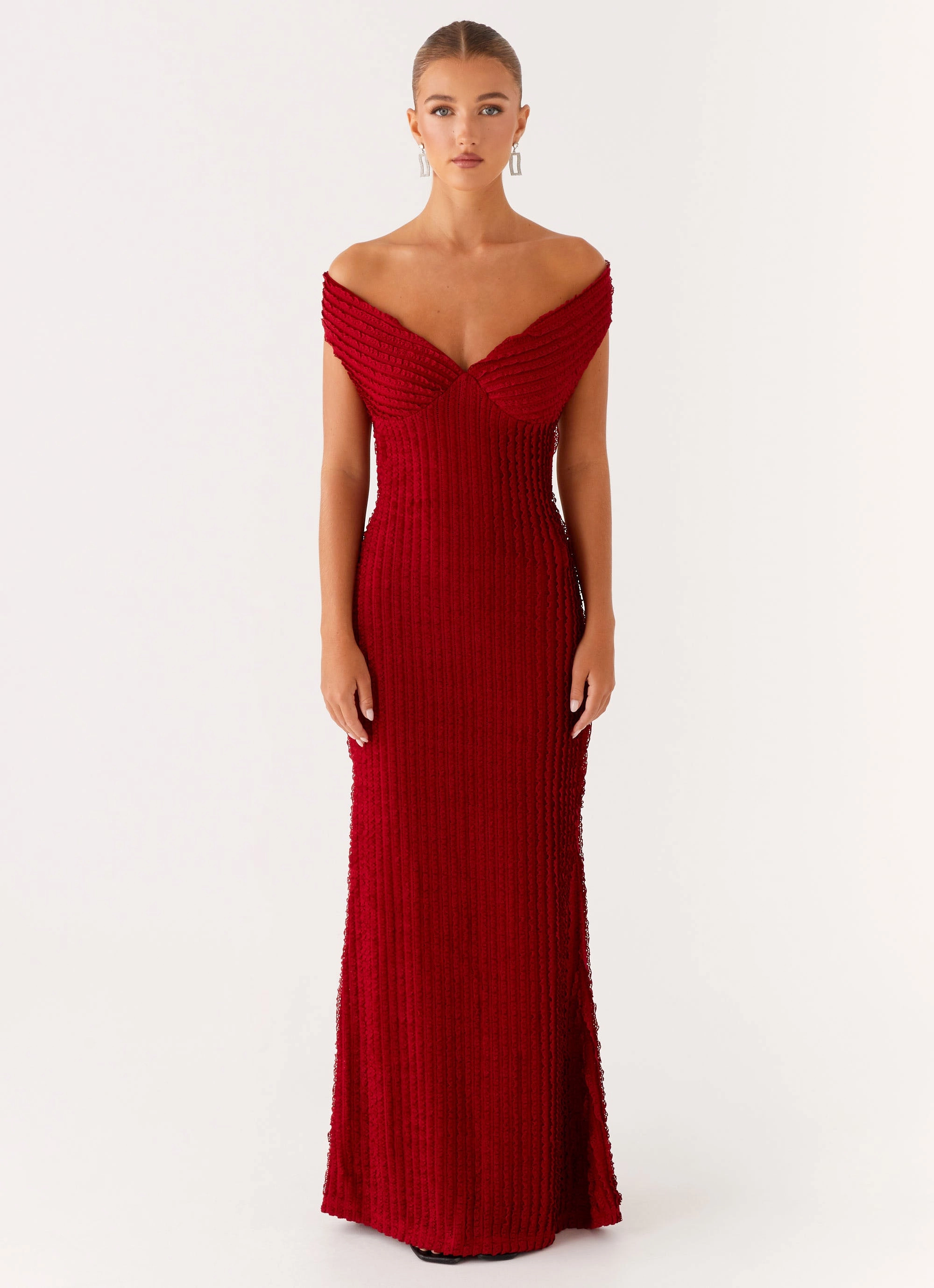 Chantelle Maxi Dress - Red Timeless Wear Fashion Layers