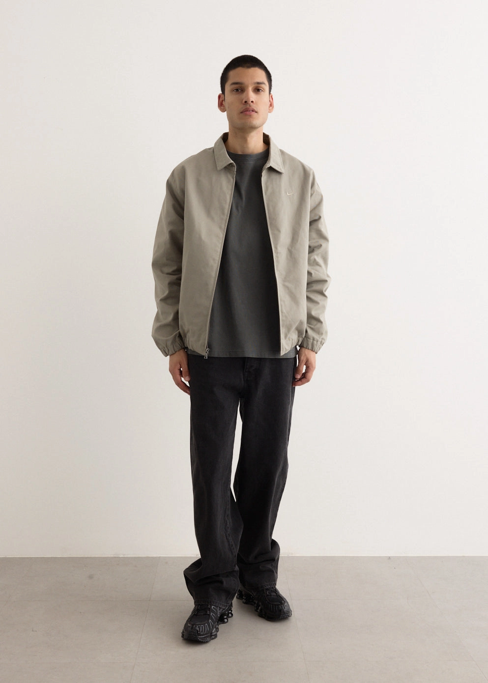 Moisture Wicking Fabric Nike Life Harrington Woven Jacket