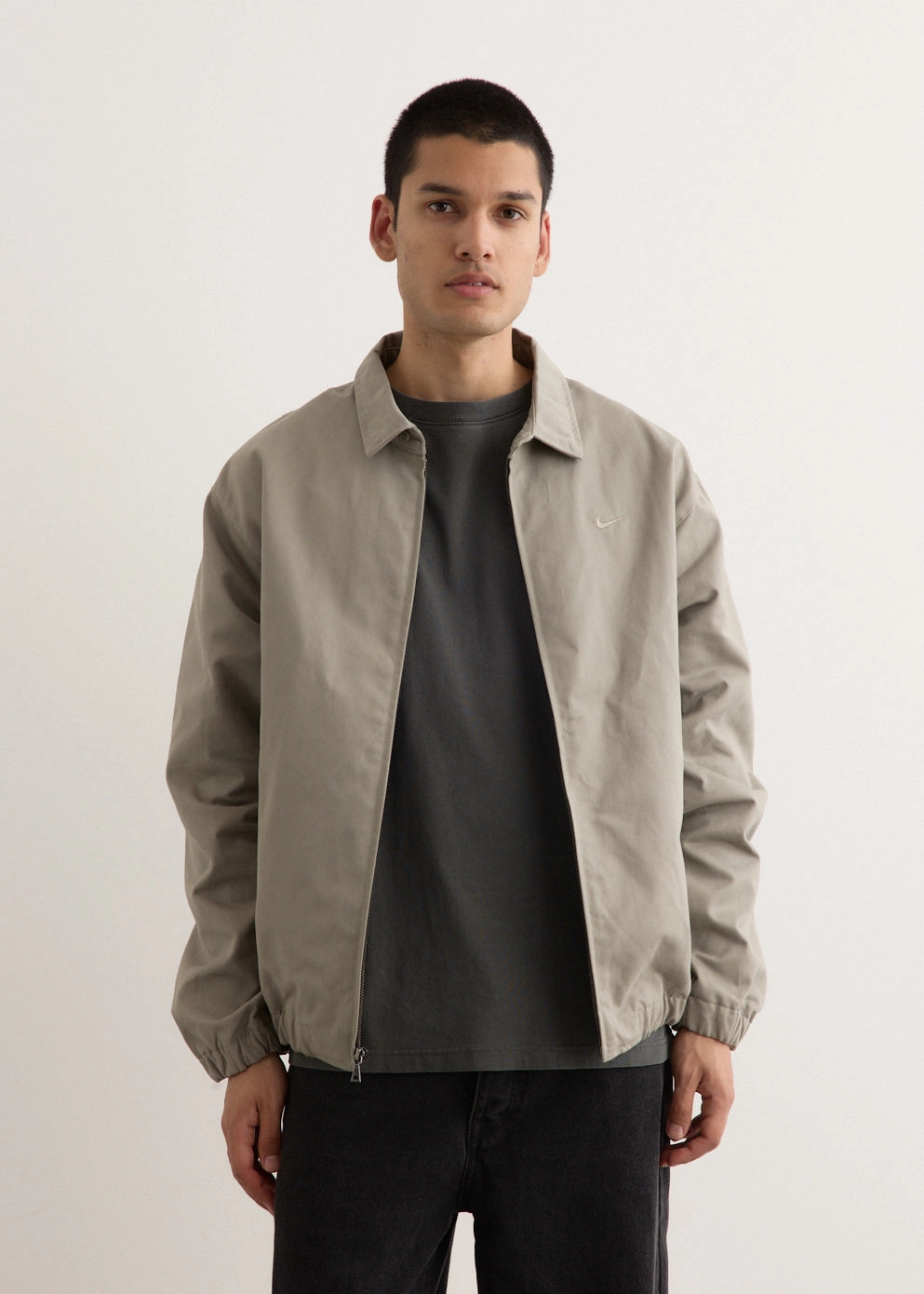 Concealed Zippers All Season Performance Weave Nike Life Harrington Woven Jacket