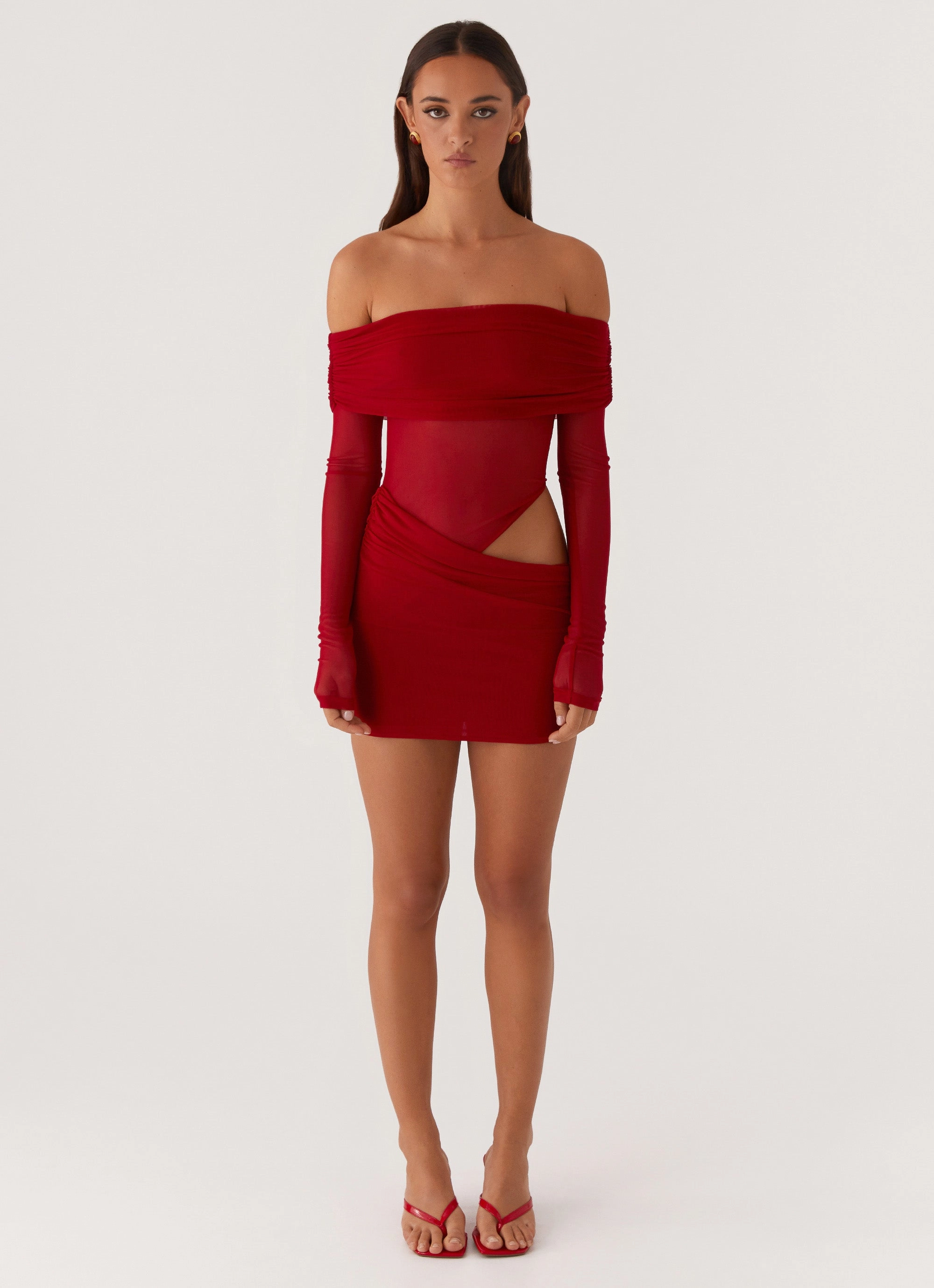 Subtle Flex No Doubt Mini Dress - Red