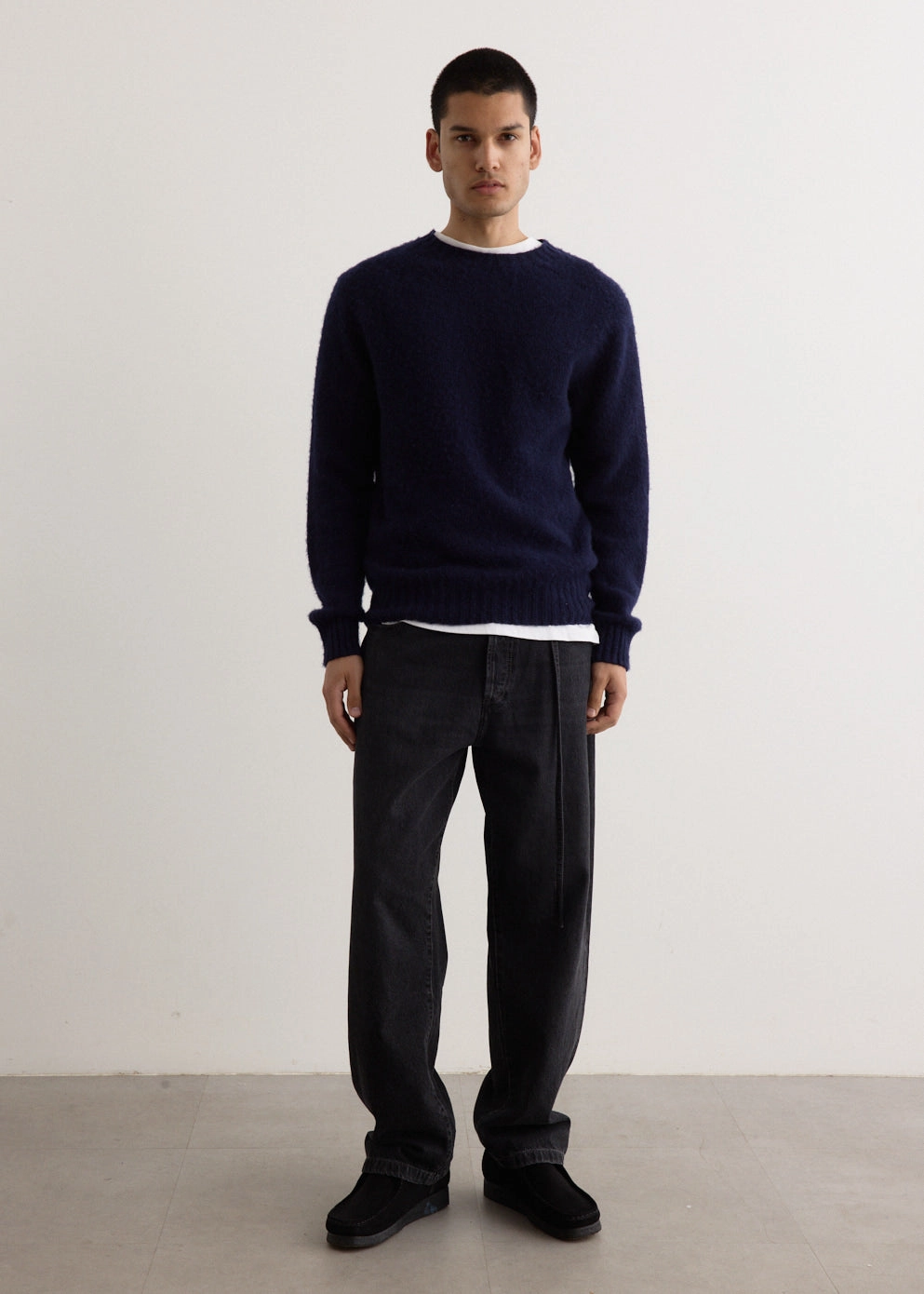 DoubleLayered Hem Polished Edge Birth Of The Cool Sweater