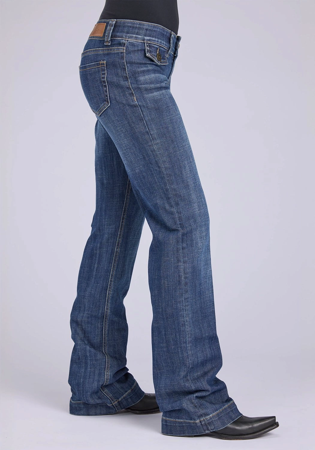 Flexible Waistband Construction Professional Wear Artist Vibe Tin Haul Womens 280 Rosie Fit Flaps Blue Cotton Blend Go To Jeans