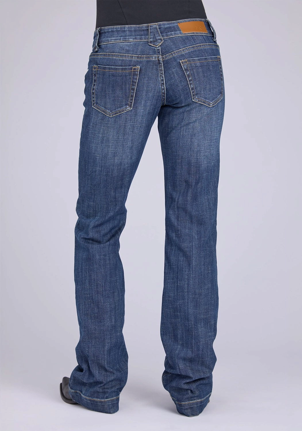 Tin Haul Womens 280 Rosie Fit Flaps Blue Cotton Blend Go To Jeans Flexible Knee Panels Eco Conscious Denim