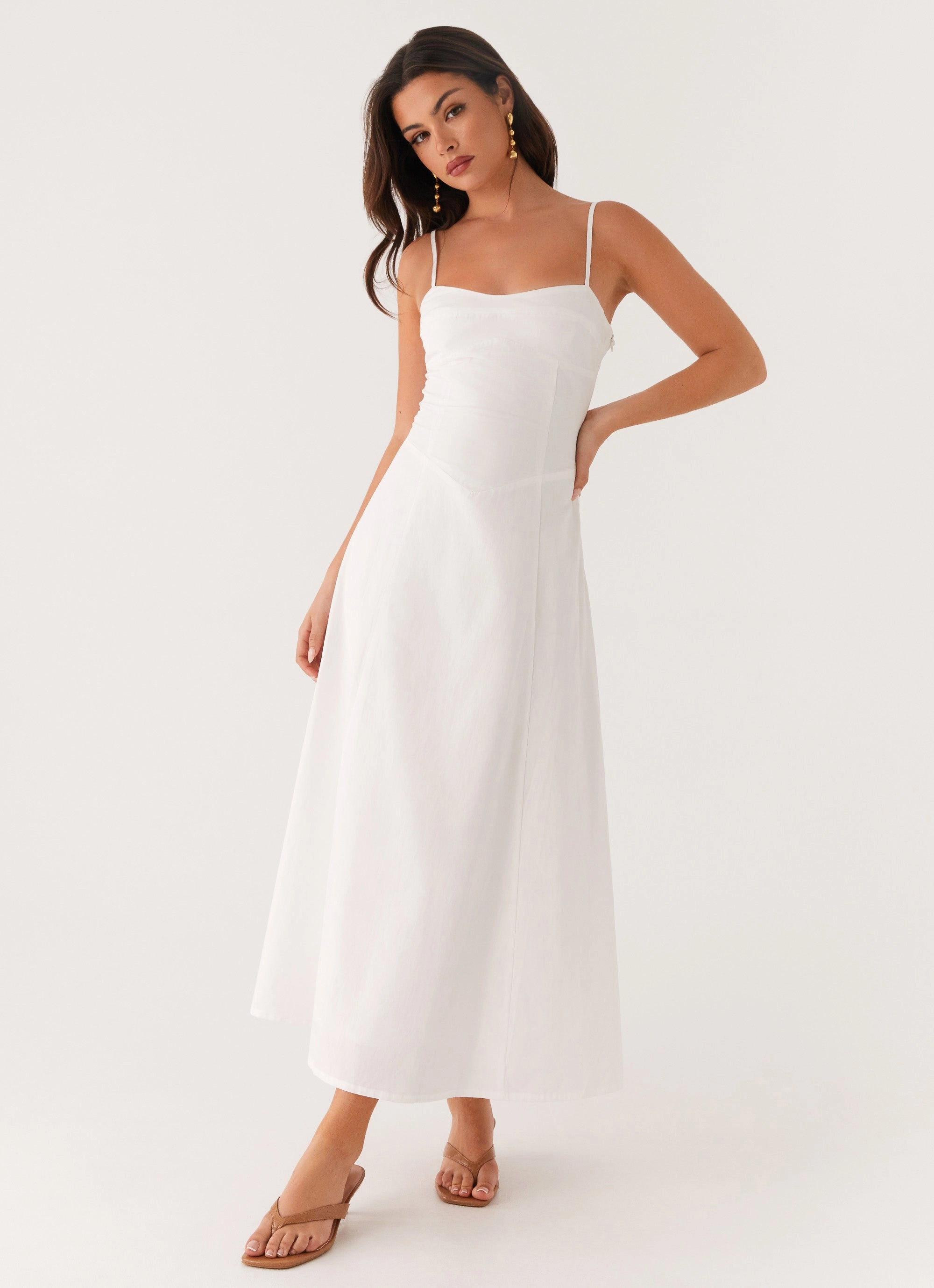 Noosa Midi Dress - White Easy Style