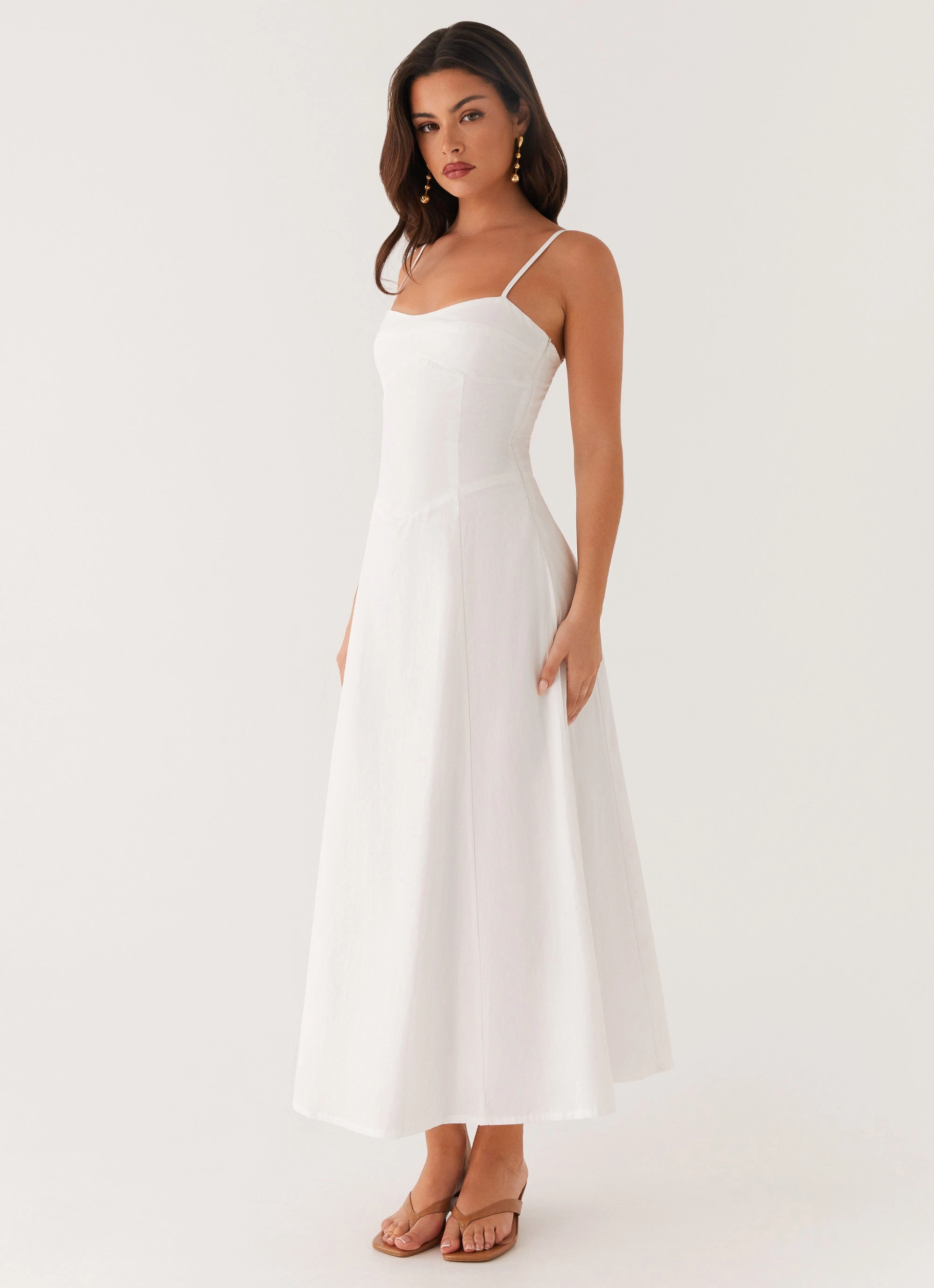 HypoallergenicFiber Noosa Midi Dress - White
