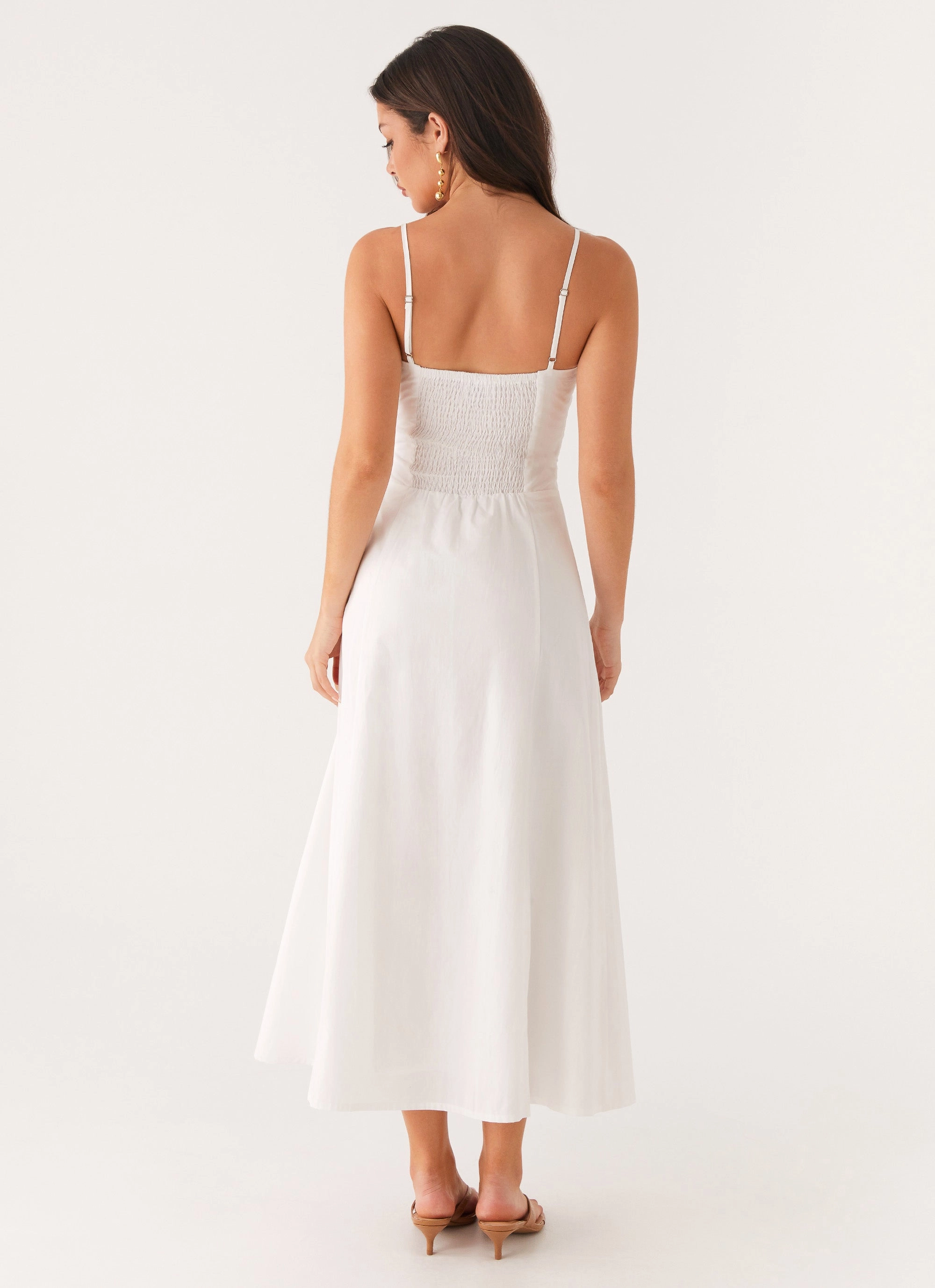 Easy Layering Piece Noosa Midi Dress - White
