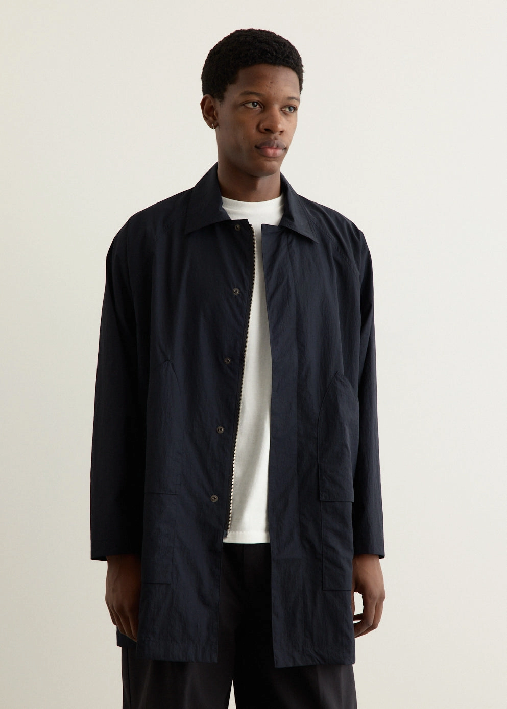 Nylon Half Coat ElasticWaistband