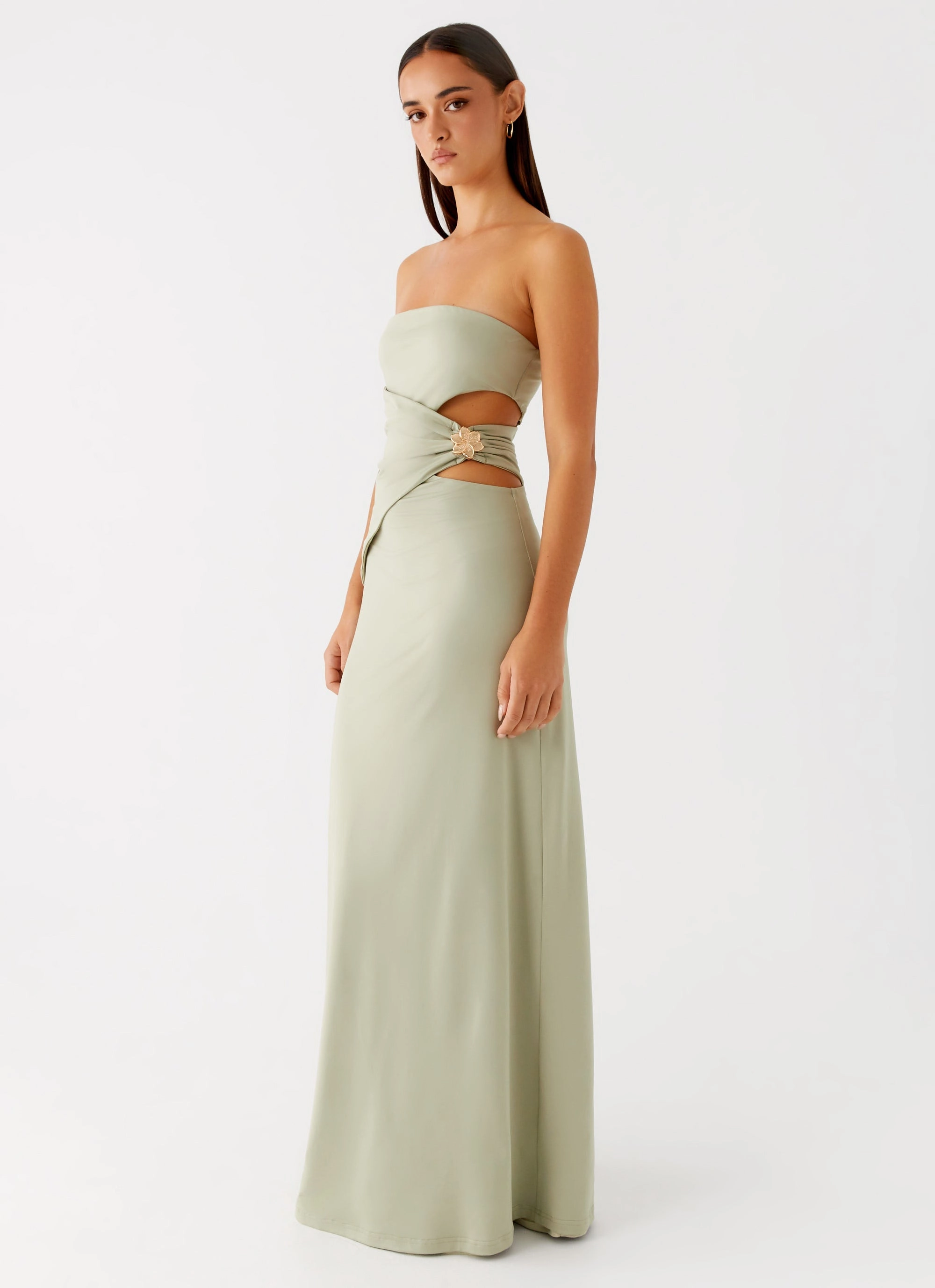 Anetta Maxi Dress - Sage Soft Touch Comfortable Shape