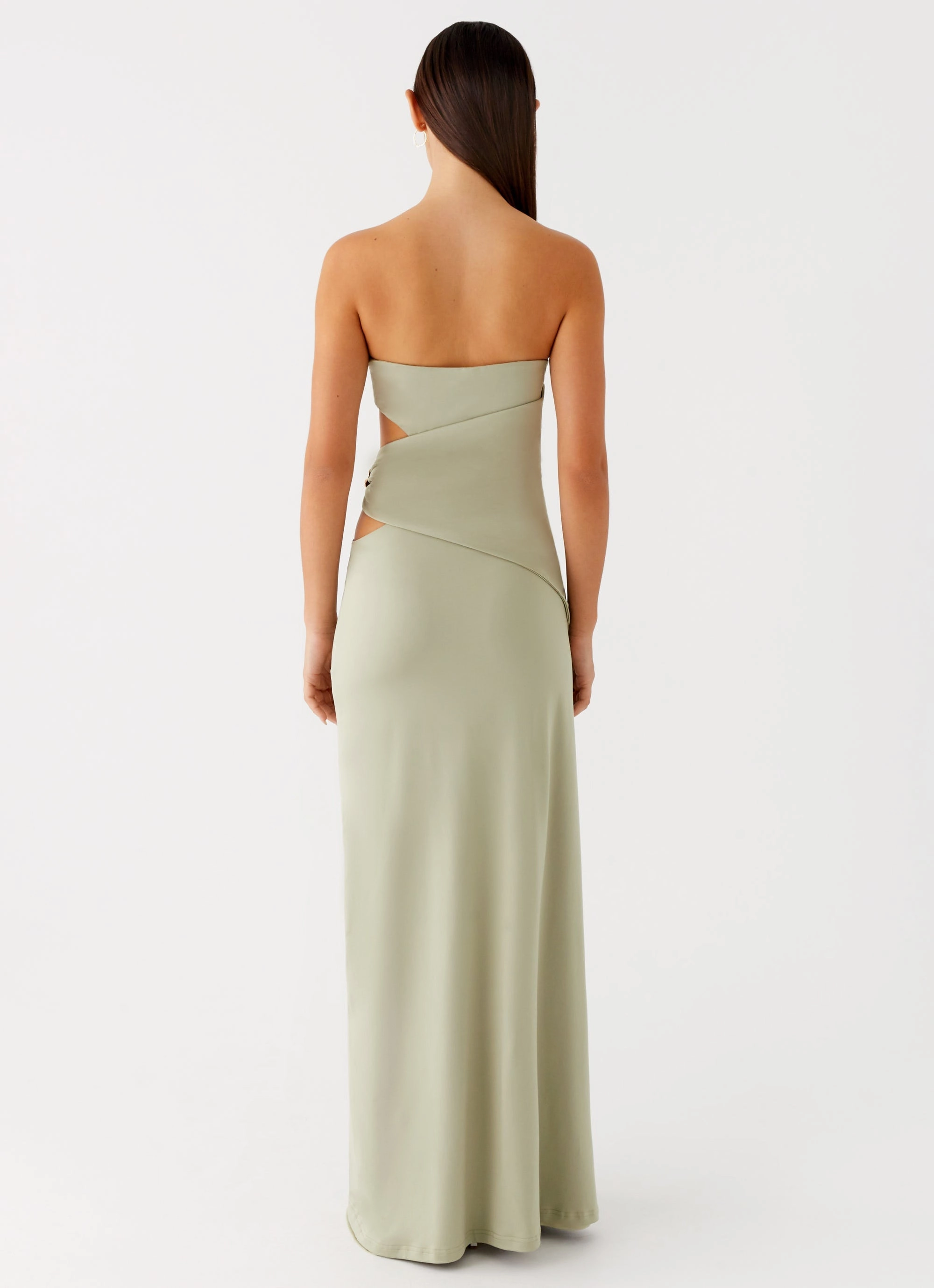 Recycled-Material Anetta Maxi Dress - Sage