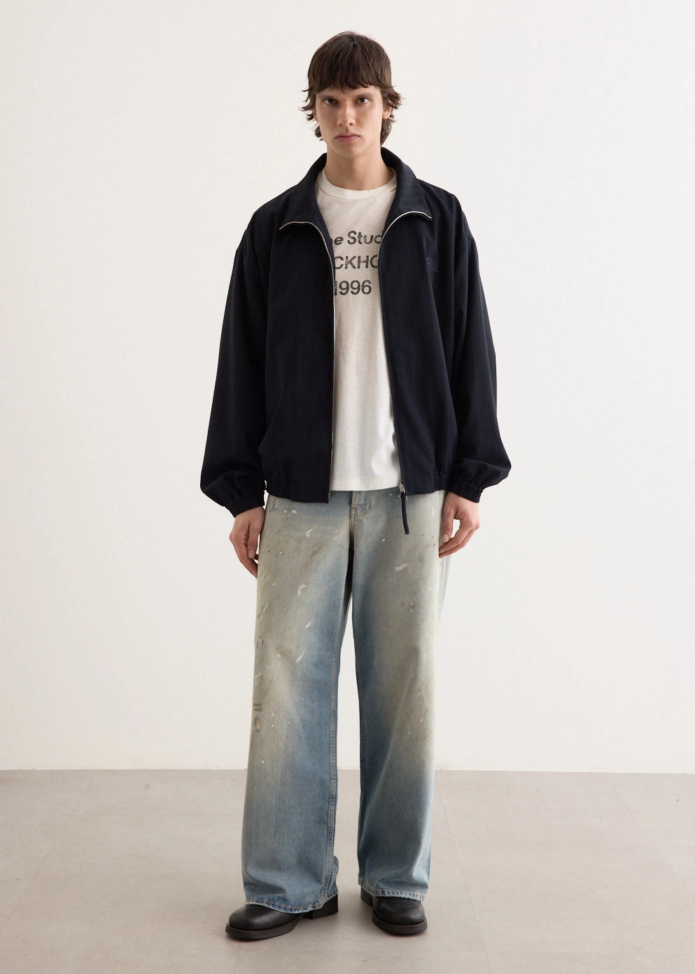 BreathableLining Draft Block Olandios Vis Pinstripe Jacket