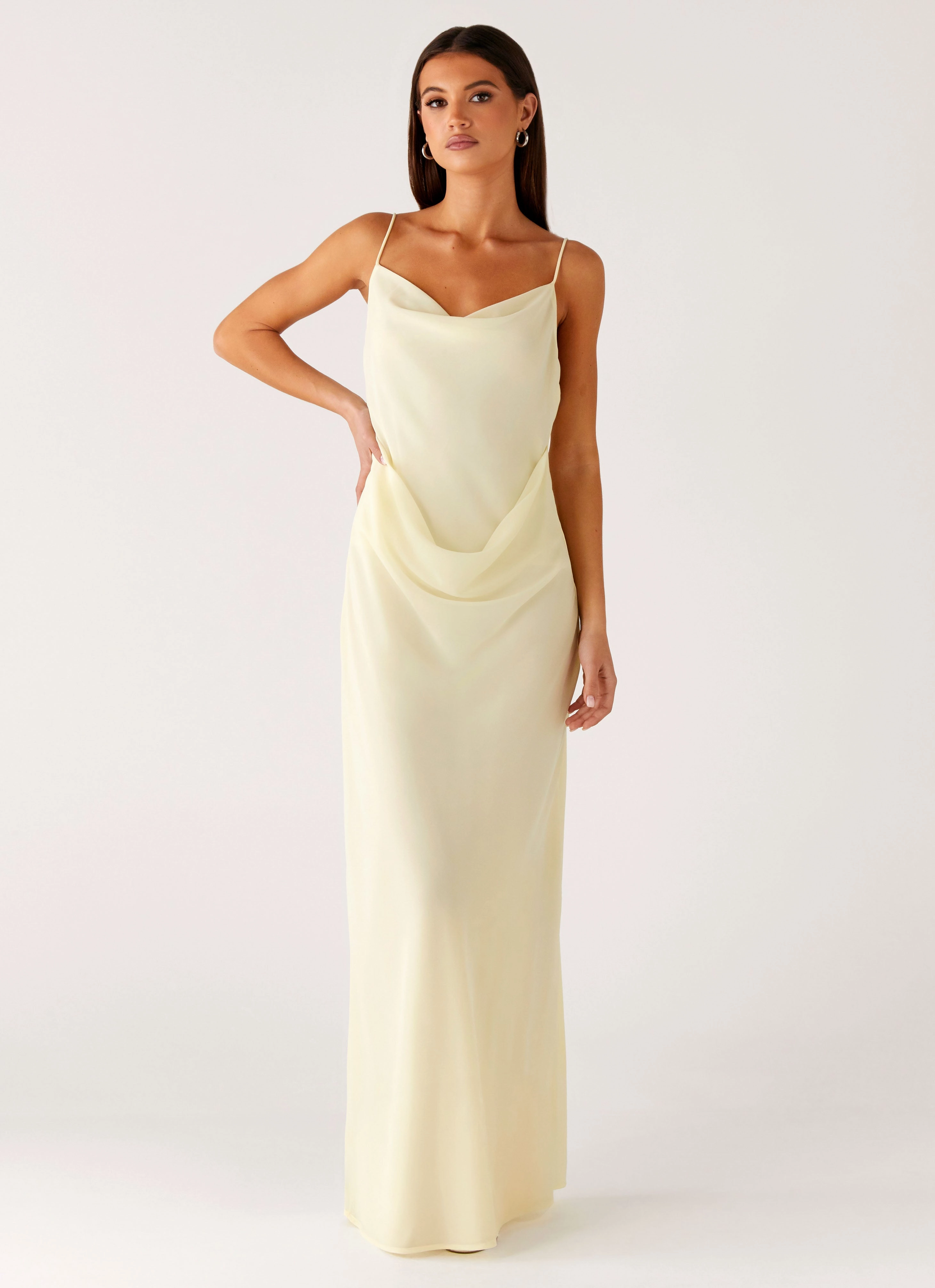 Calm Touch Sleek and Sleek Oliana Maxi Dress - Yellow