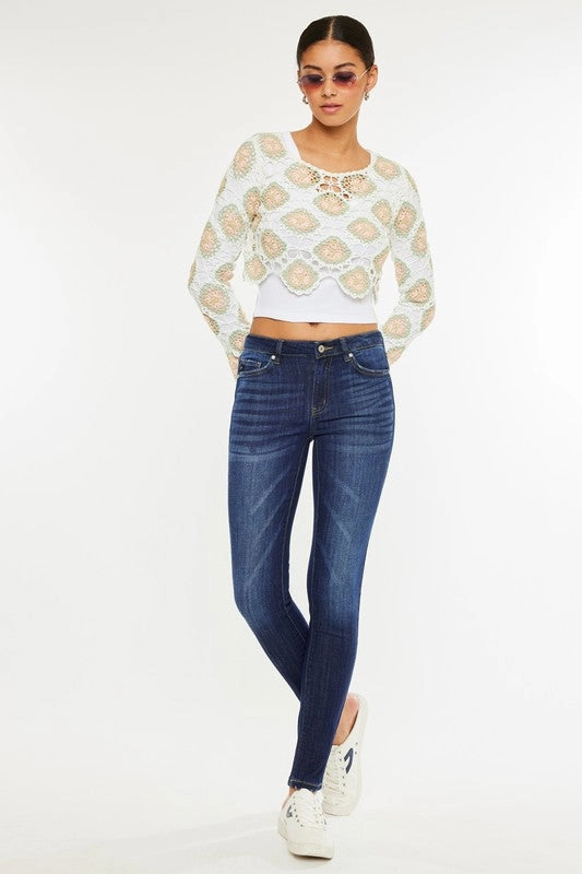OLIVIA OPEN PACK MID RISE SUPER SKINNY JEANS Layer Ready High Durability
