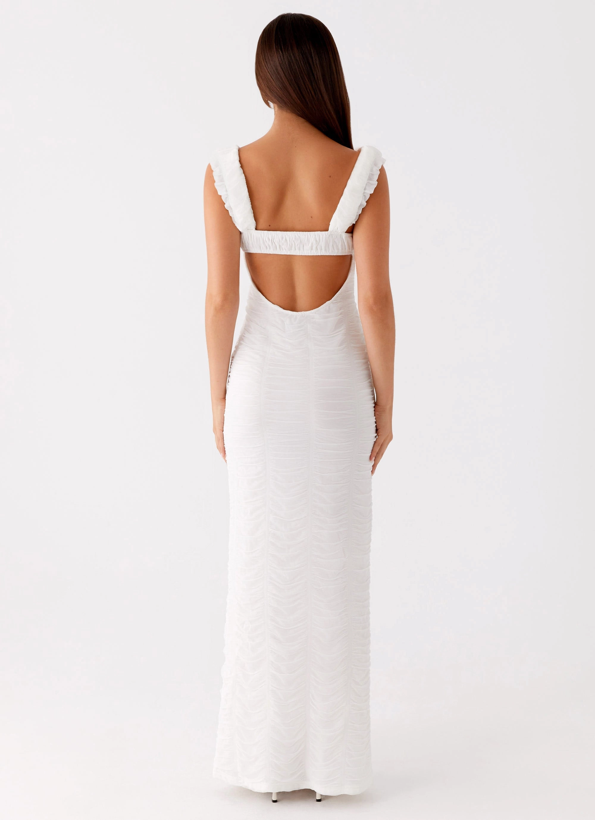 Versatile Cut Senses Midi Dress - White