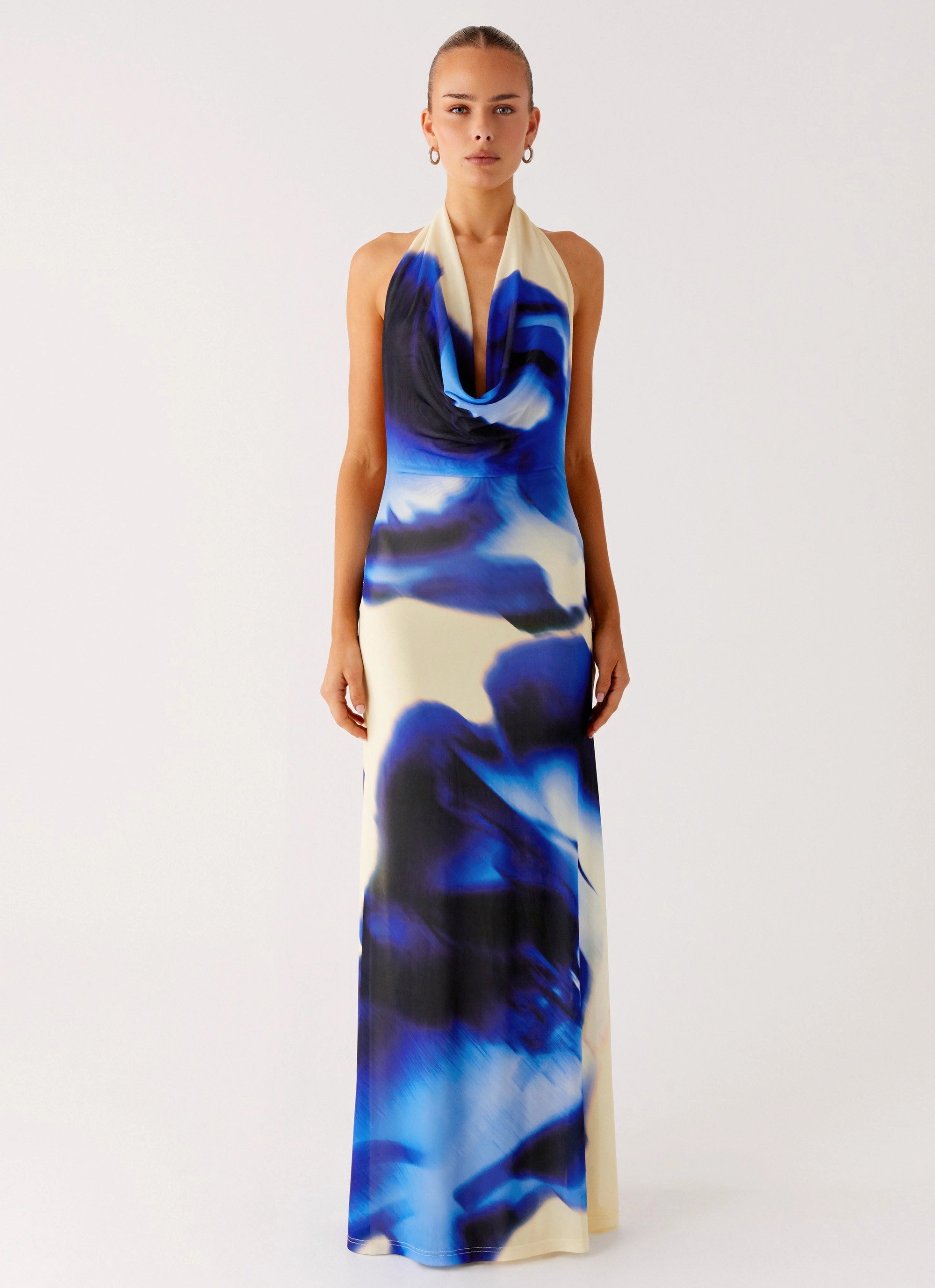 Easy Pairing Only A Feeling Cowl Neck Maxi Dress - Heirloom Floral