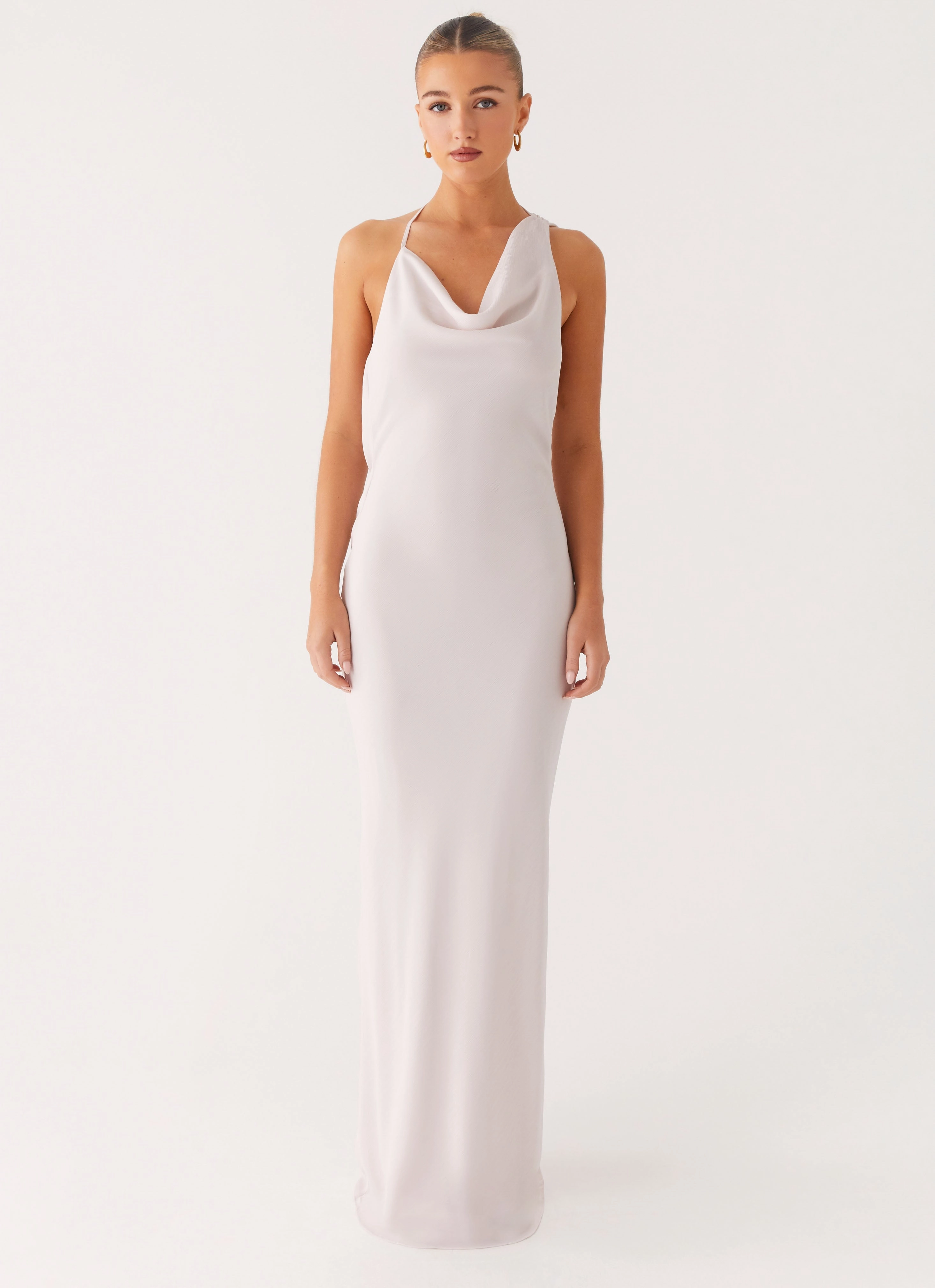 Opal Glow Maxi Dress - Off White Visual Balance Calm Fit