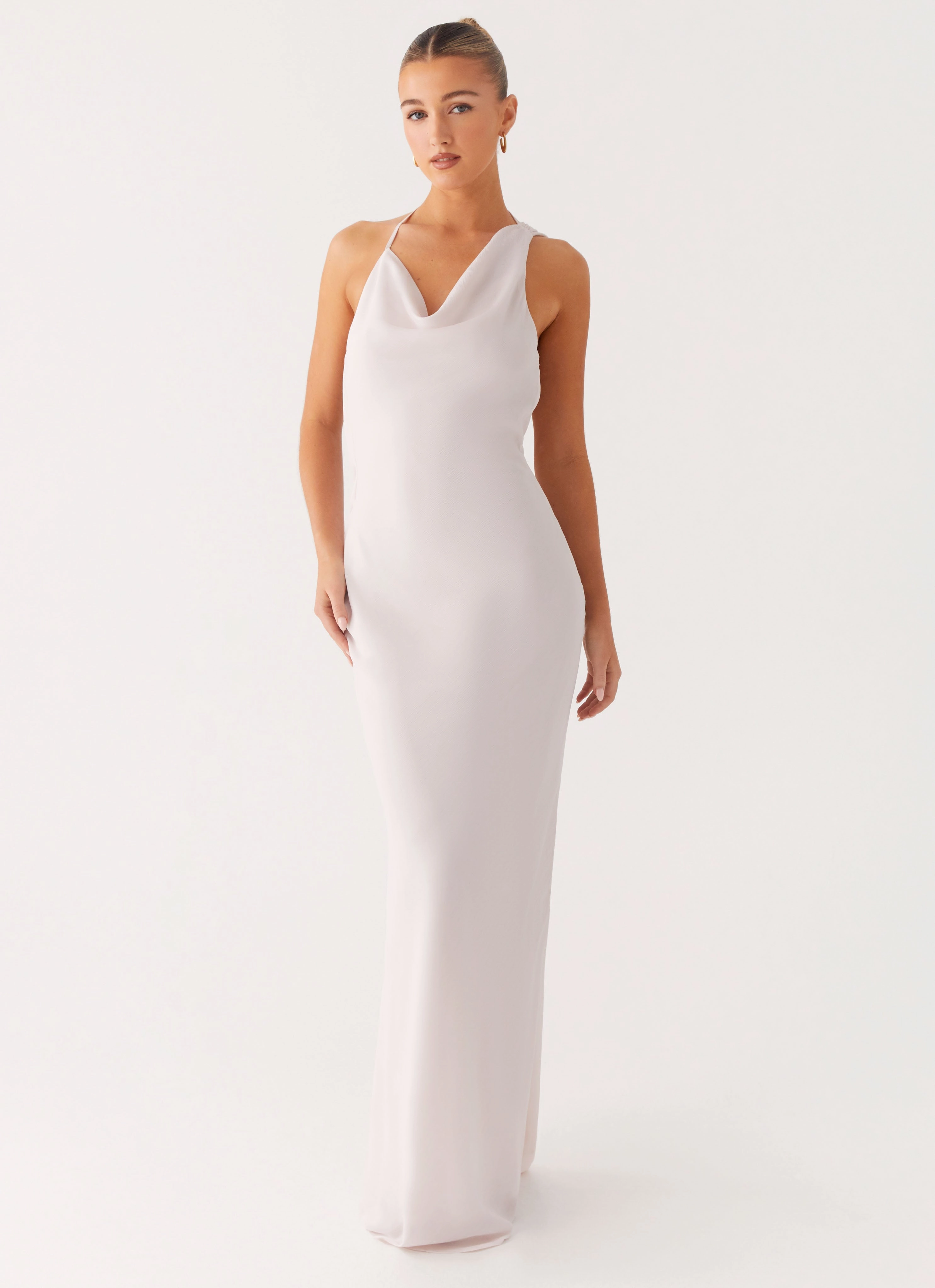 Work or Casual Natural Layers Opal Glow Maxi Dress - Off White