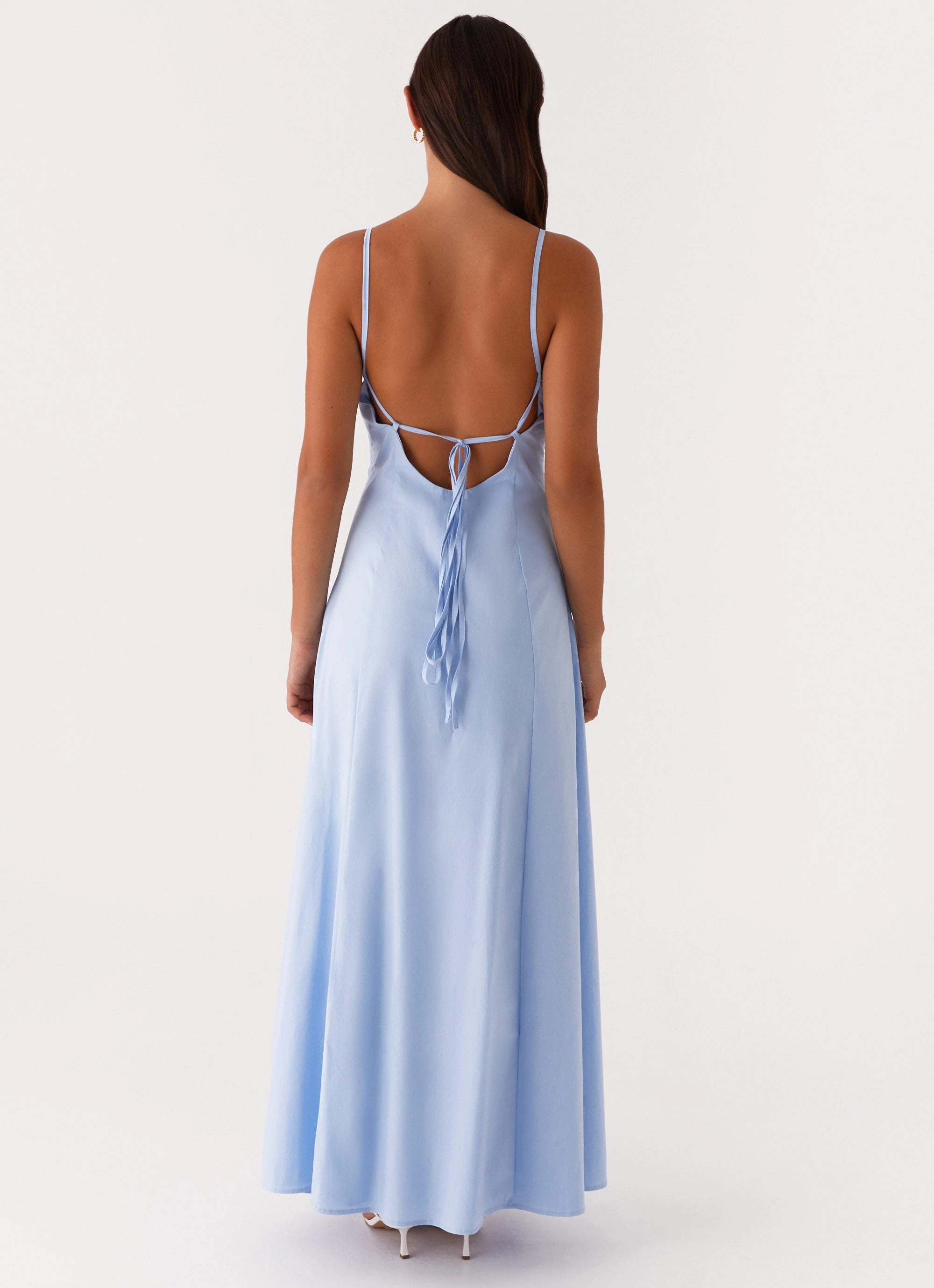 Minimal Comfort Classic Wardrobe Piece Clear As Day Maxi Dress - Blue