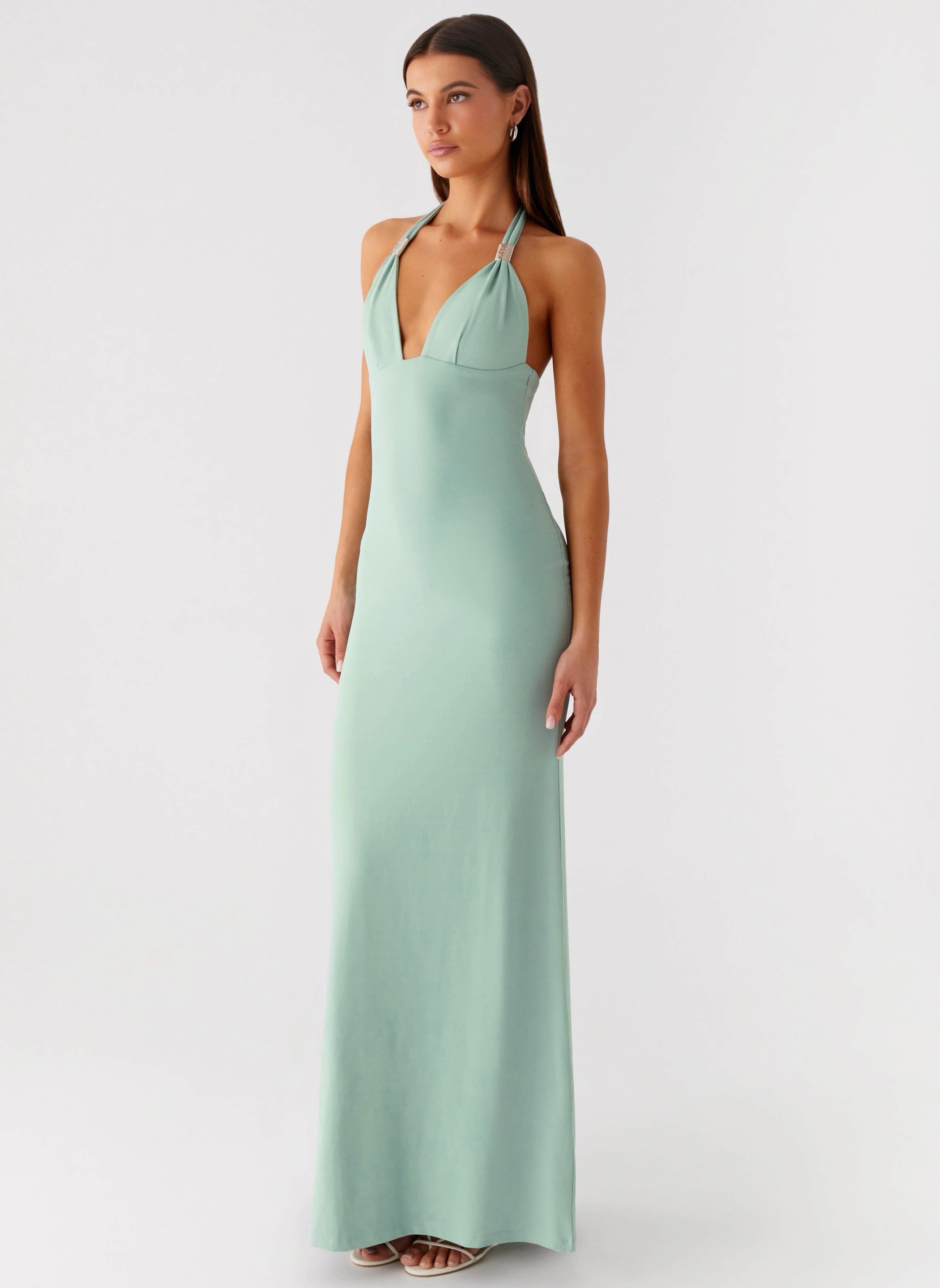 Fern Valley Maxi Dress - Sage Sleek Wear WrinkleResistantFinish